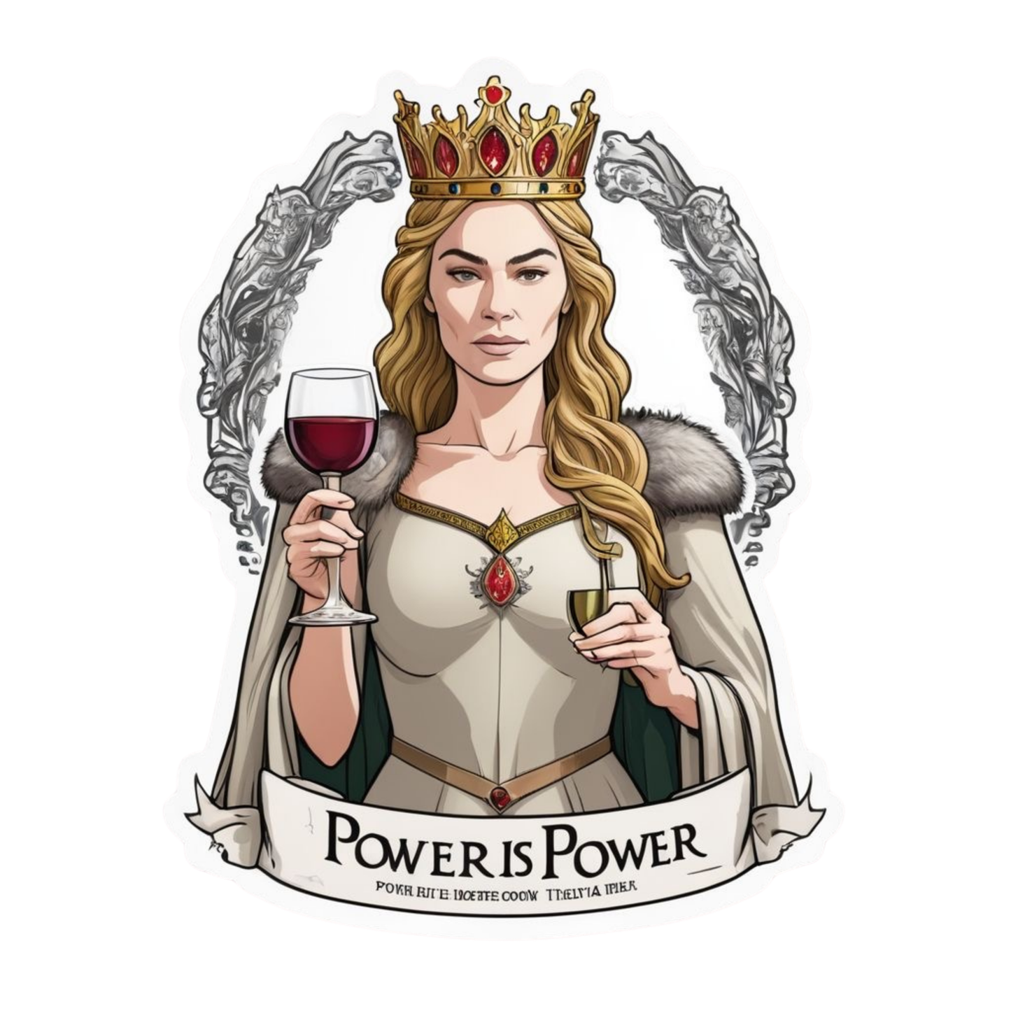 Game of Thrones Stickers - Cersei Power Is Power