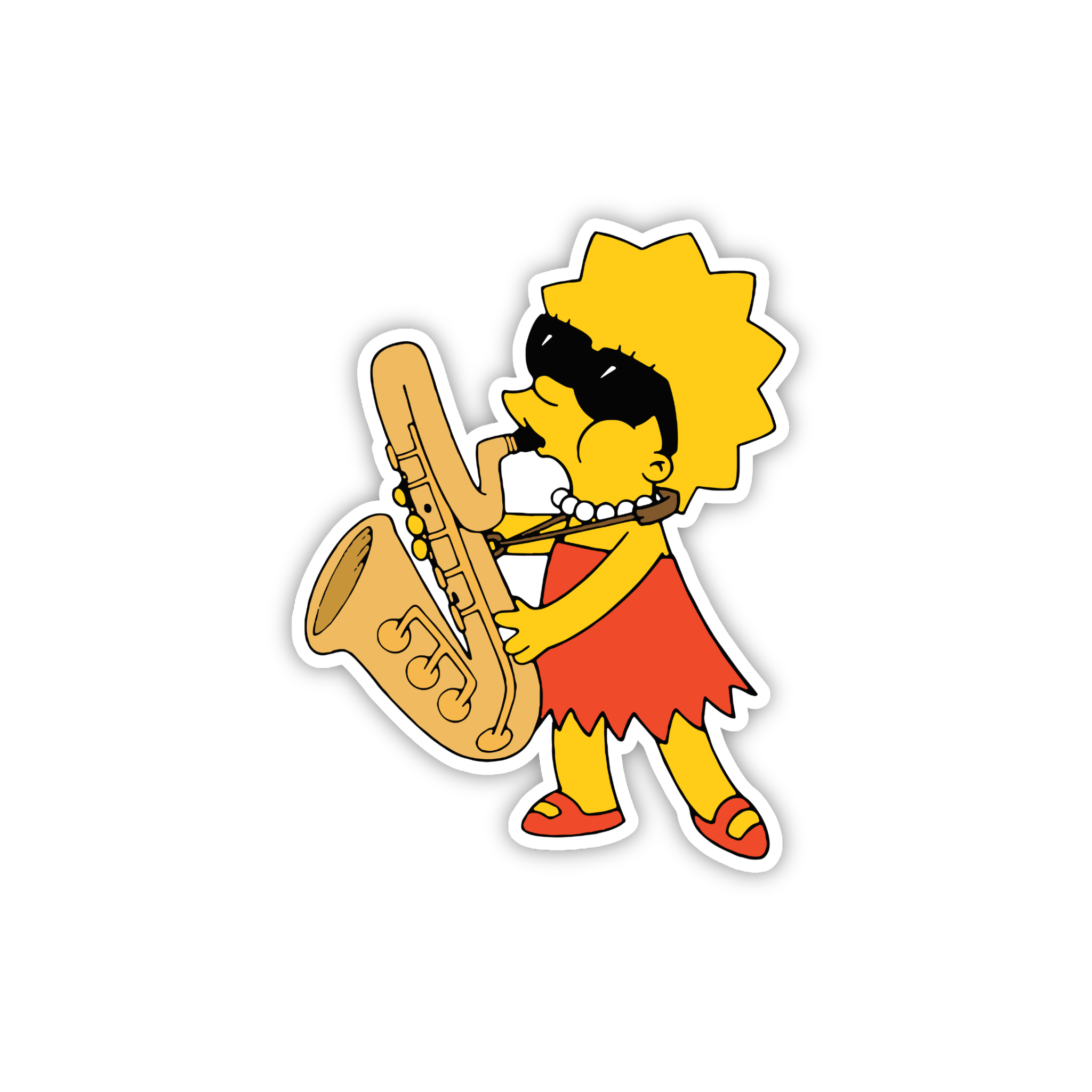 Animated Yellow Family Pose 46 Cartoon Sticker