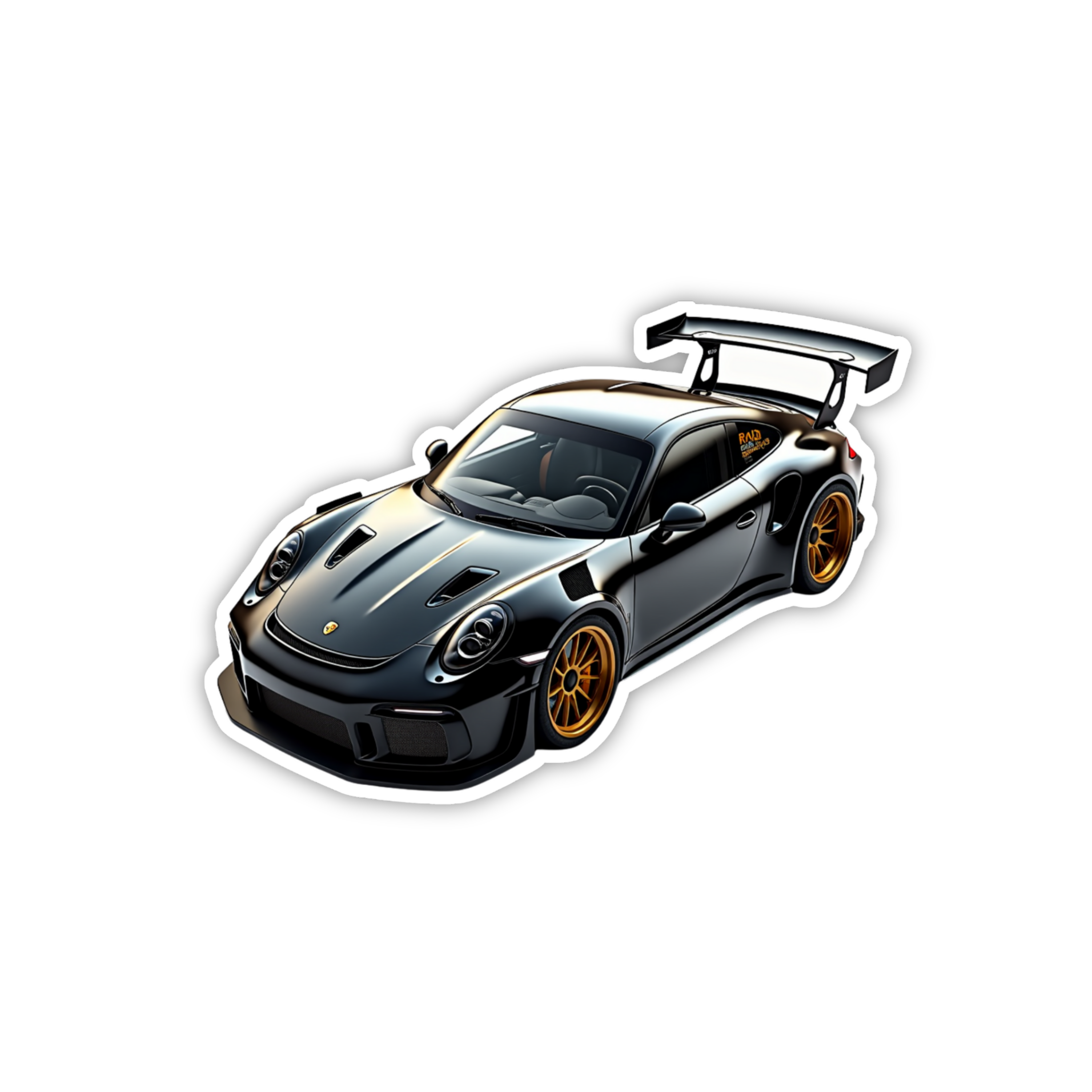 Hot Wheels Supercar Design #47 Premium Car Sticker