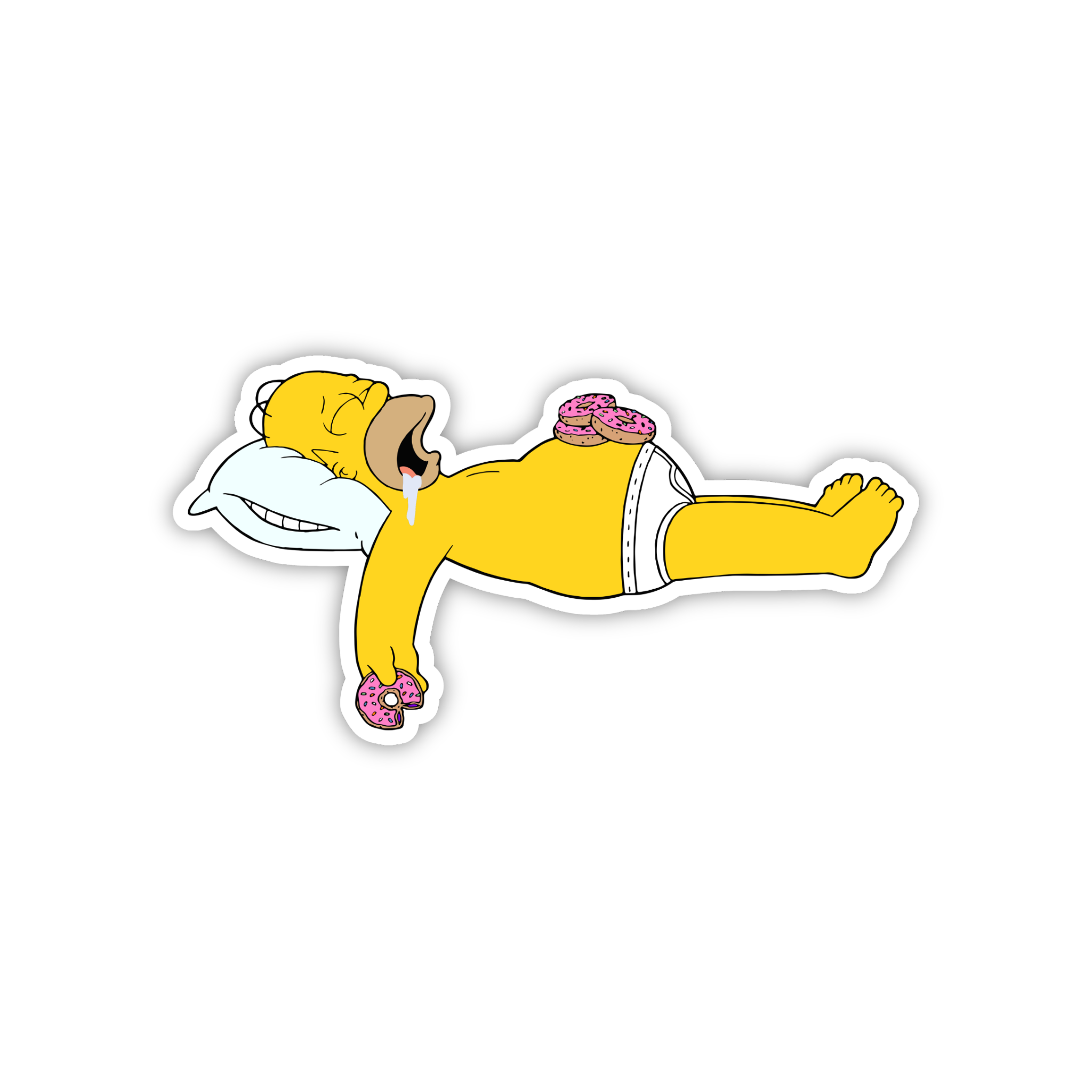 Animated Yellow Family Pose 47 Cartoon Sticker