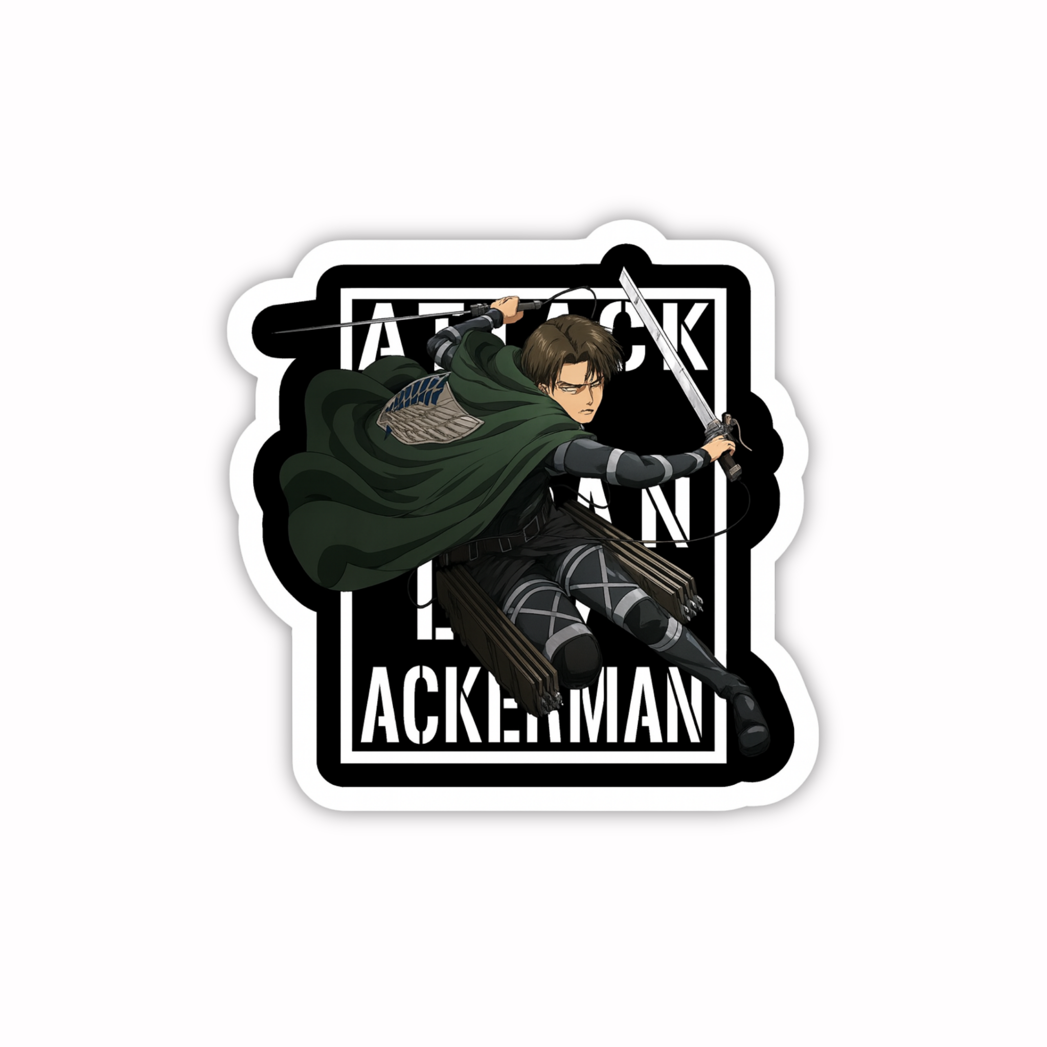 Attack On Titan Minimal Badge Sticker