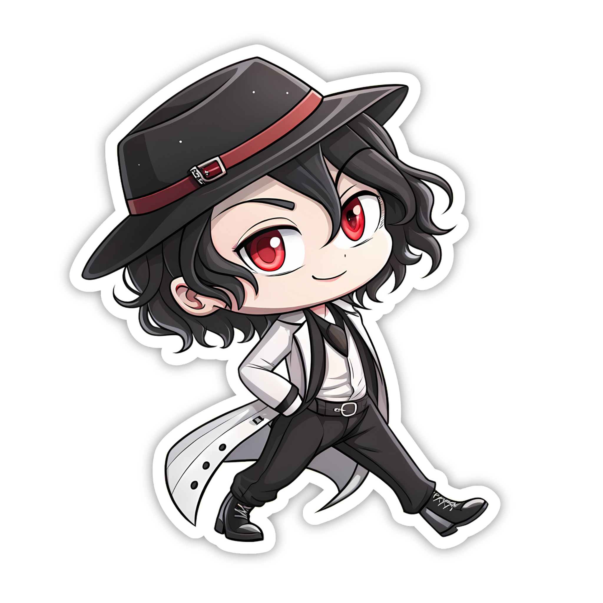 Muzan Kibutsuji Hat Walk Sticker