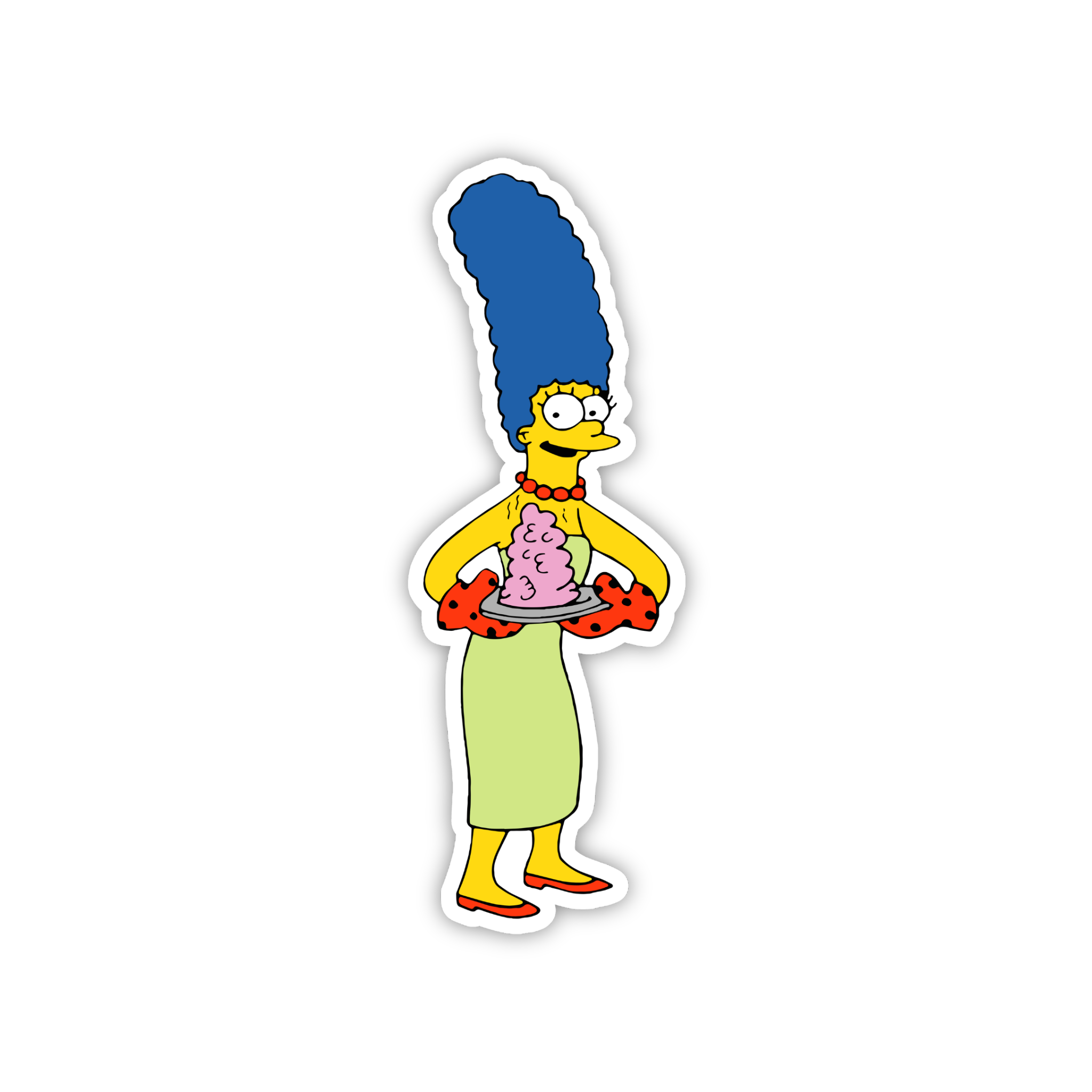 Animated Yellow Family Pose 49 Cartoon Sticker