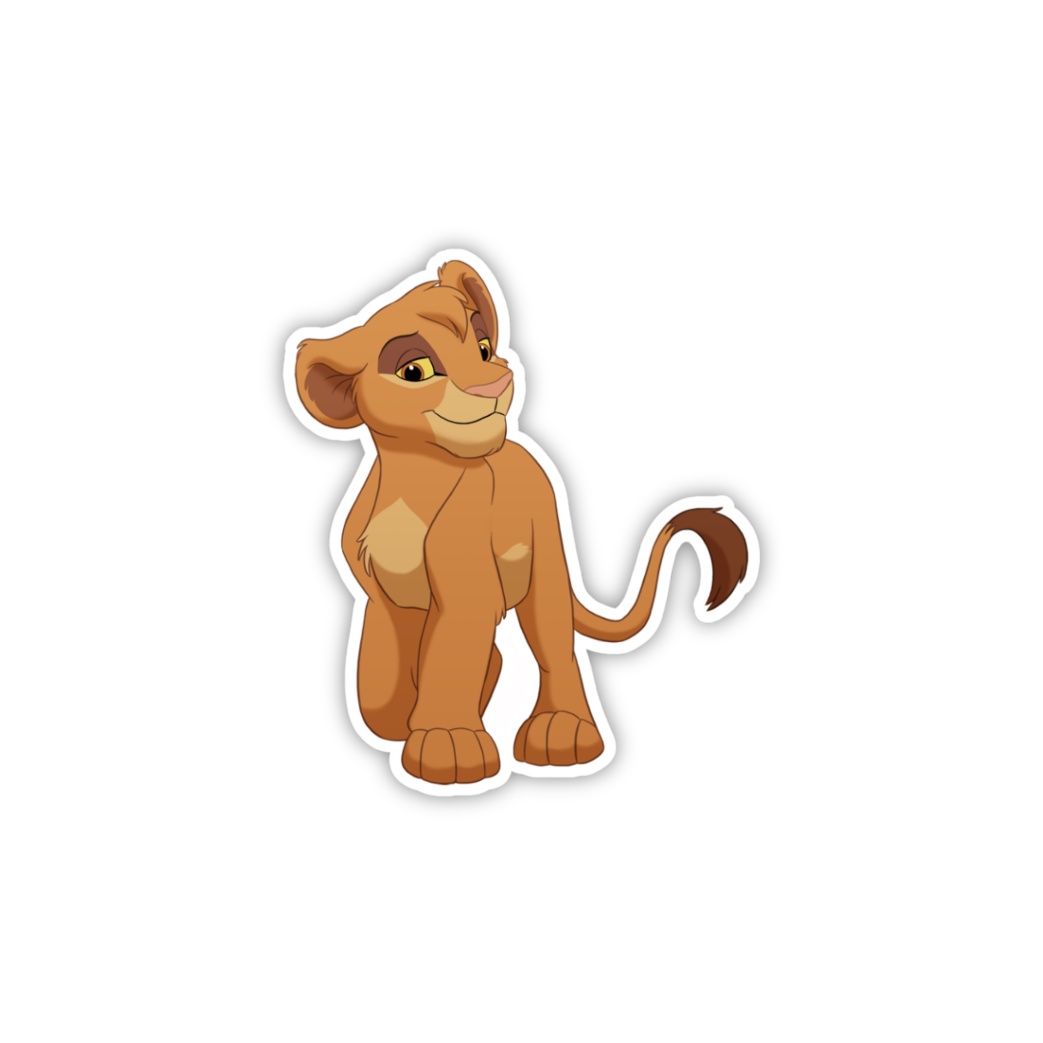 Young Nala Cute Lioness Sticker