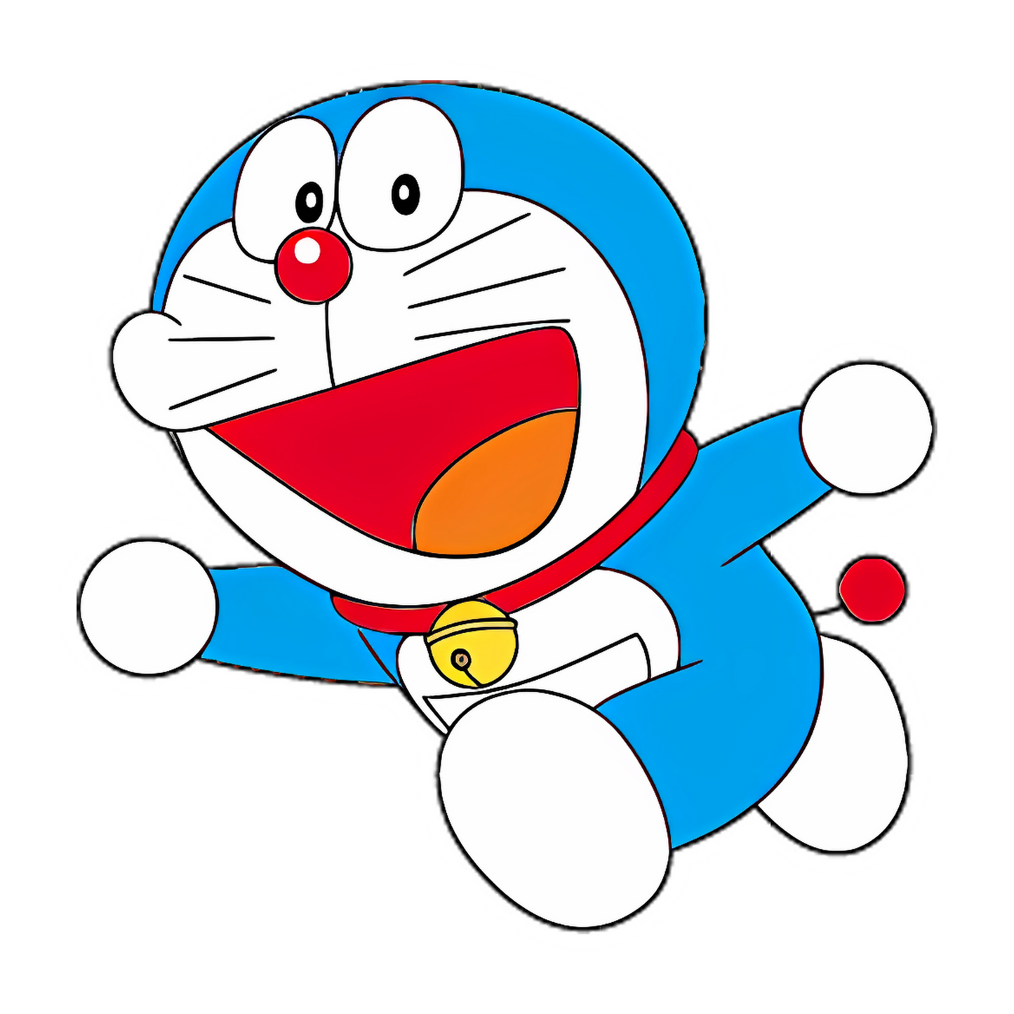 Doraemon Stickers - Running Doraemon