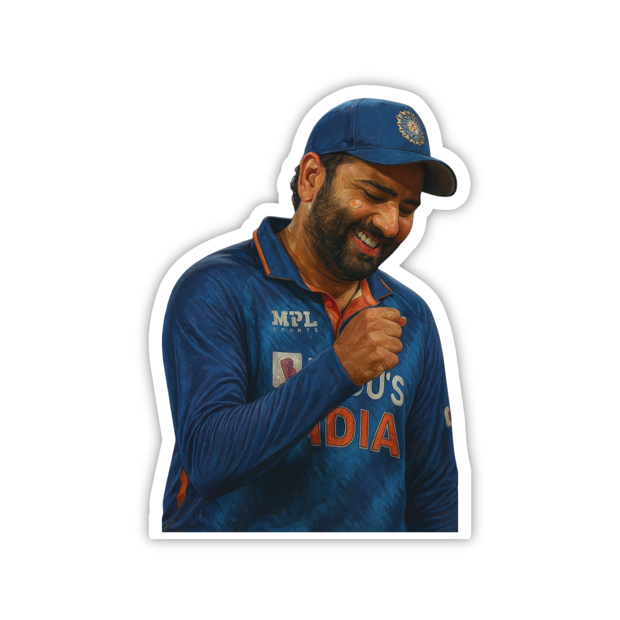 Rohit India Jersey Respect Pose Sticker