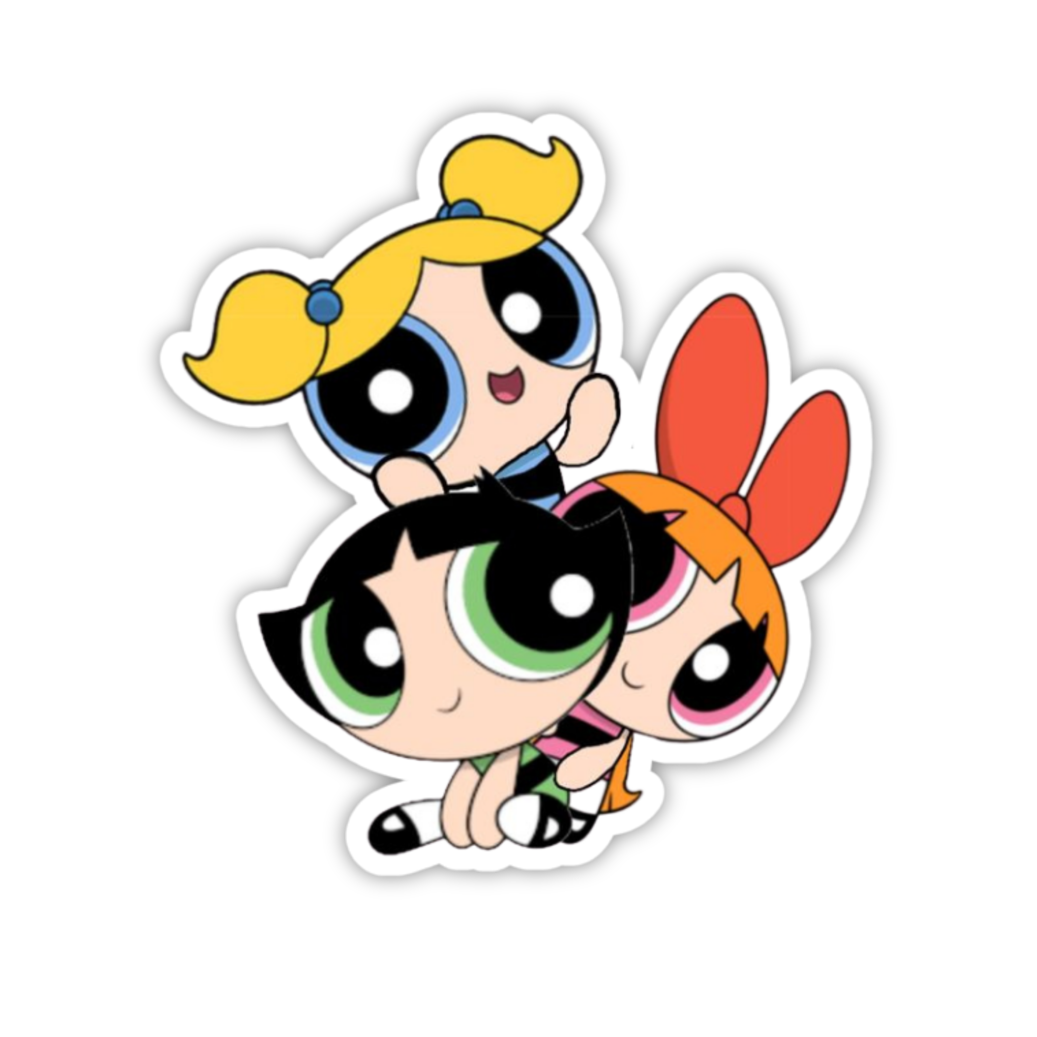 Powerpuff Group Fly Sticker