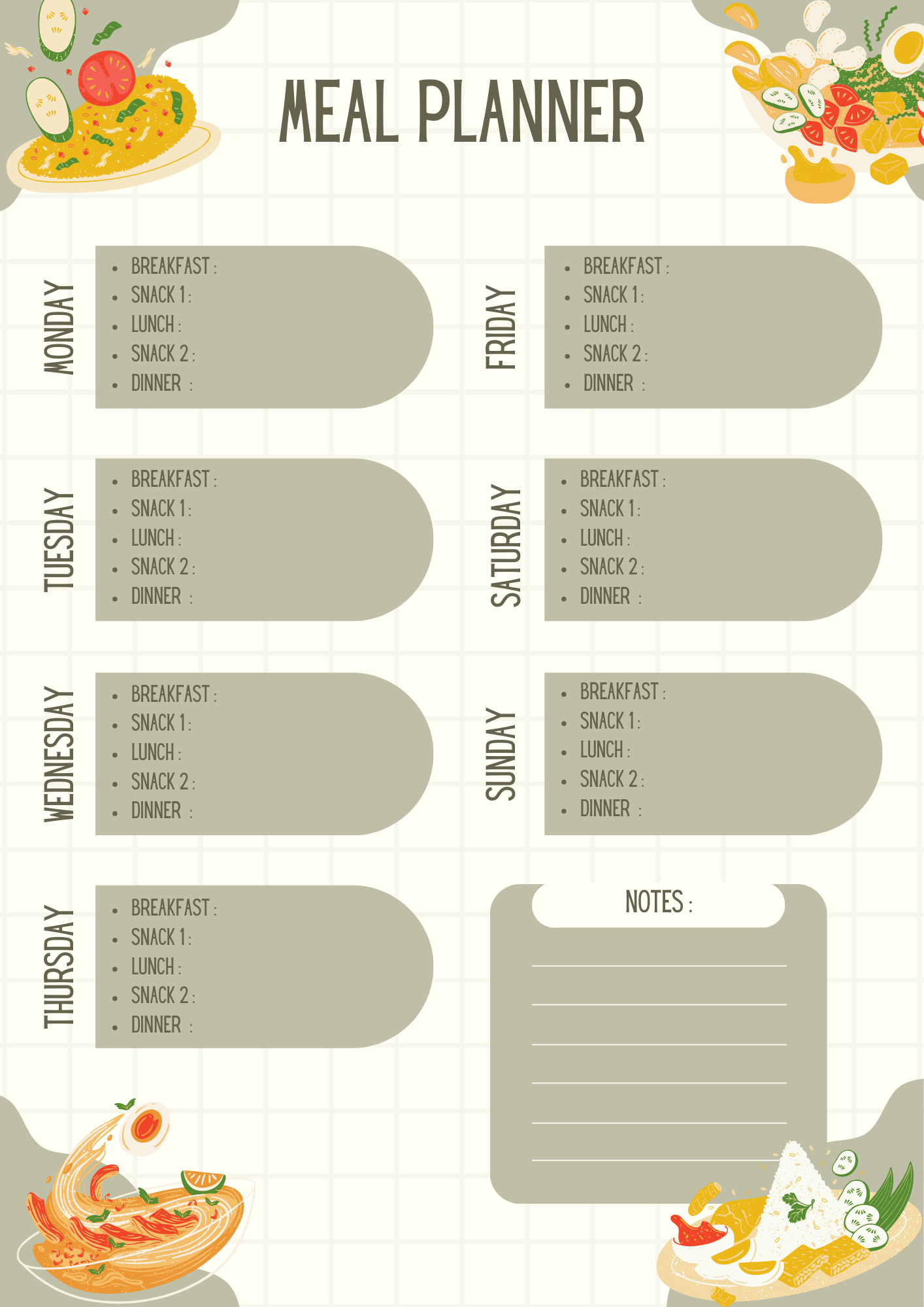 A4 Big Magnetic Planner