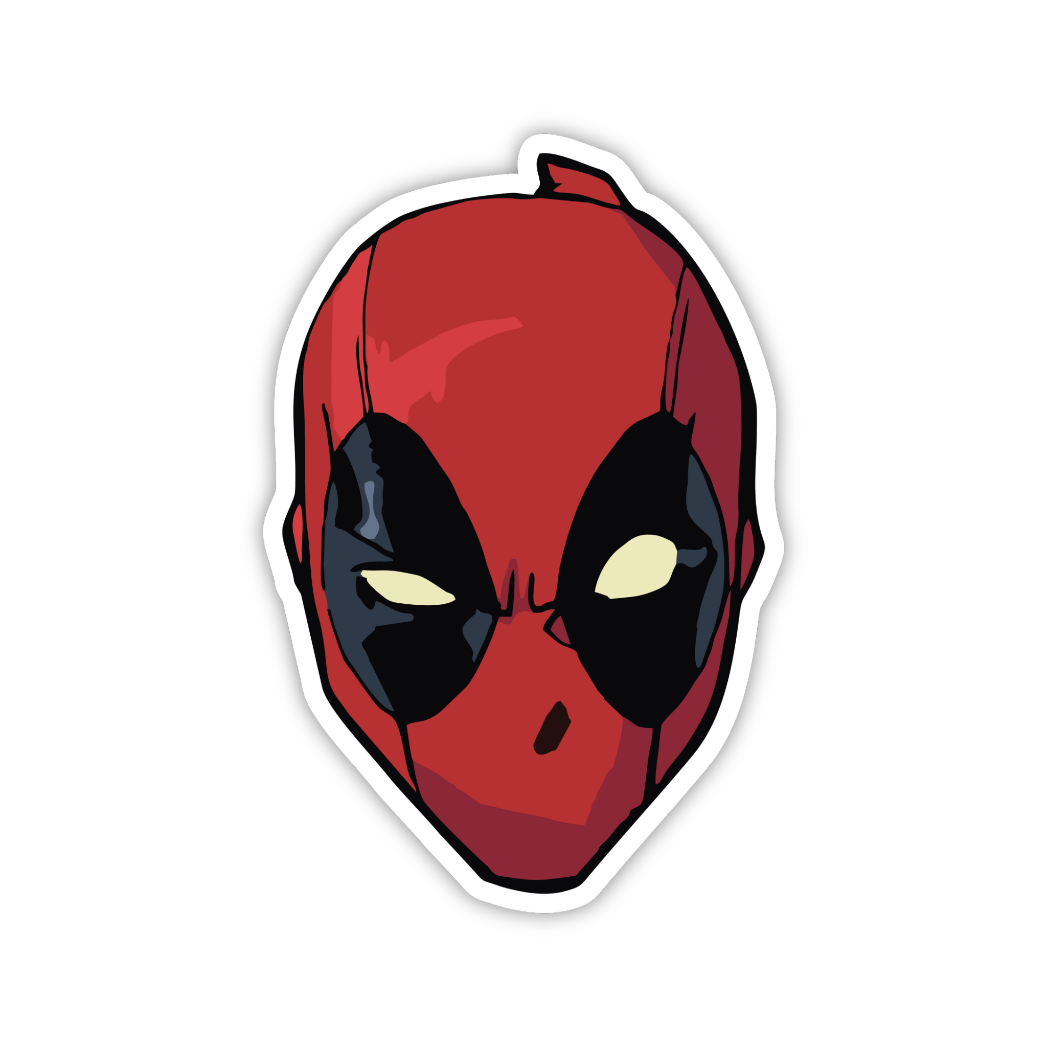 Deadpool Mask Close Up Sticker