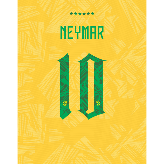 Football Legends Poster Collection – Ronaldo, Messi & Neymar Wall Art – Neymar Magic 10