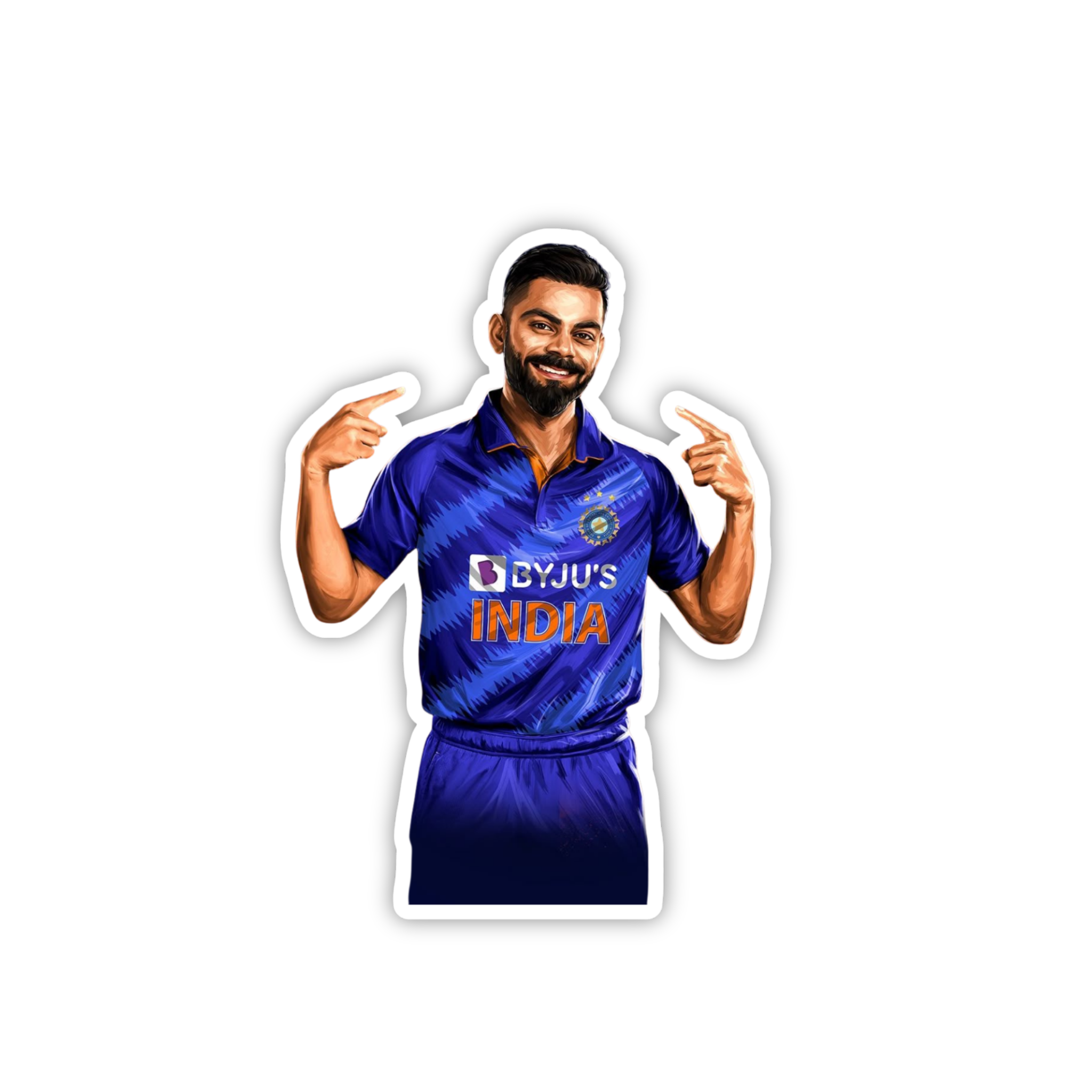 Kohli India Celebration Sticker