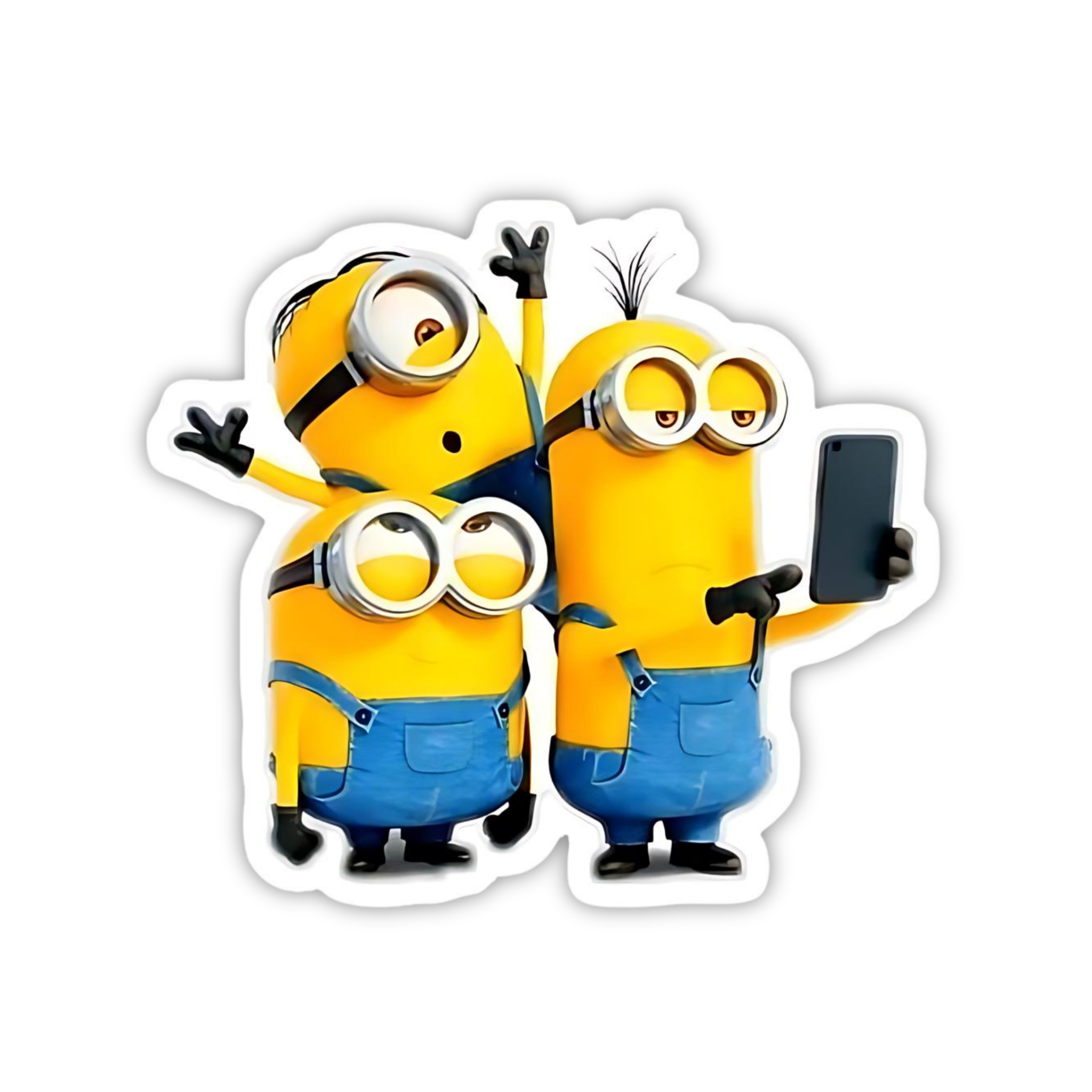 Minion Selfie Friends Sticker