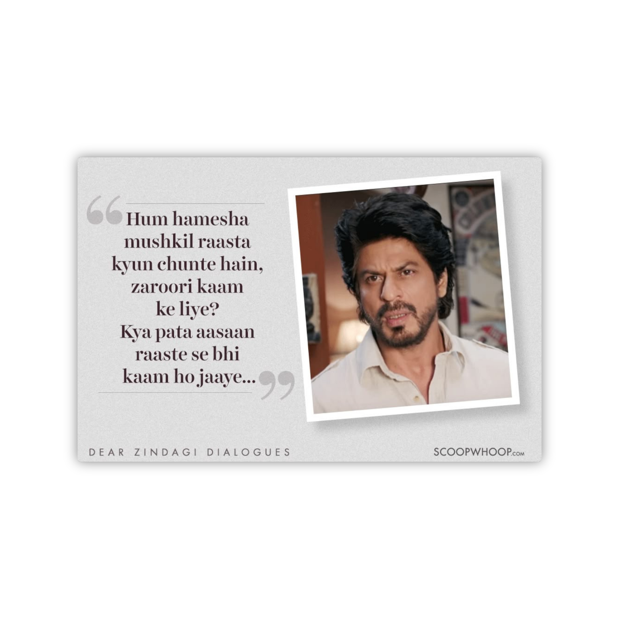 Zindagi Na Milegi Dobara Inspired Dialogue Magnet – Life Motivation Decor