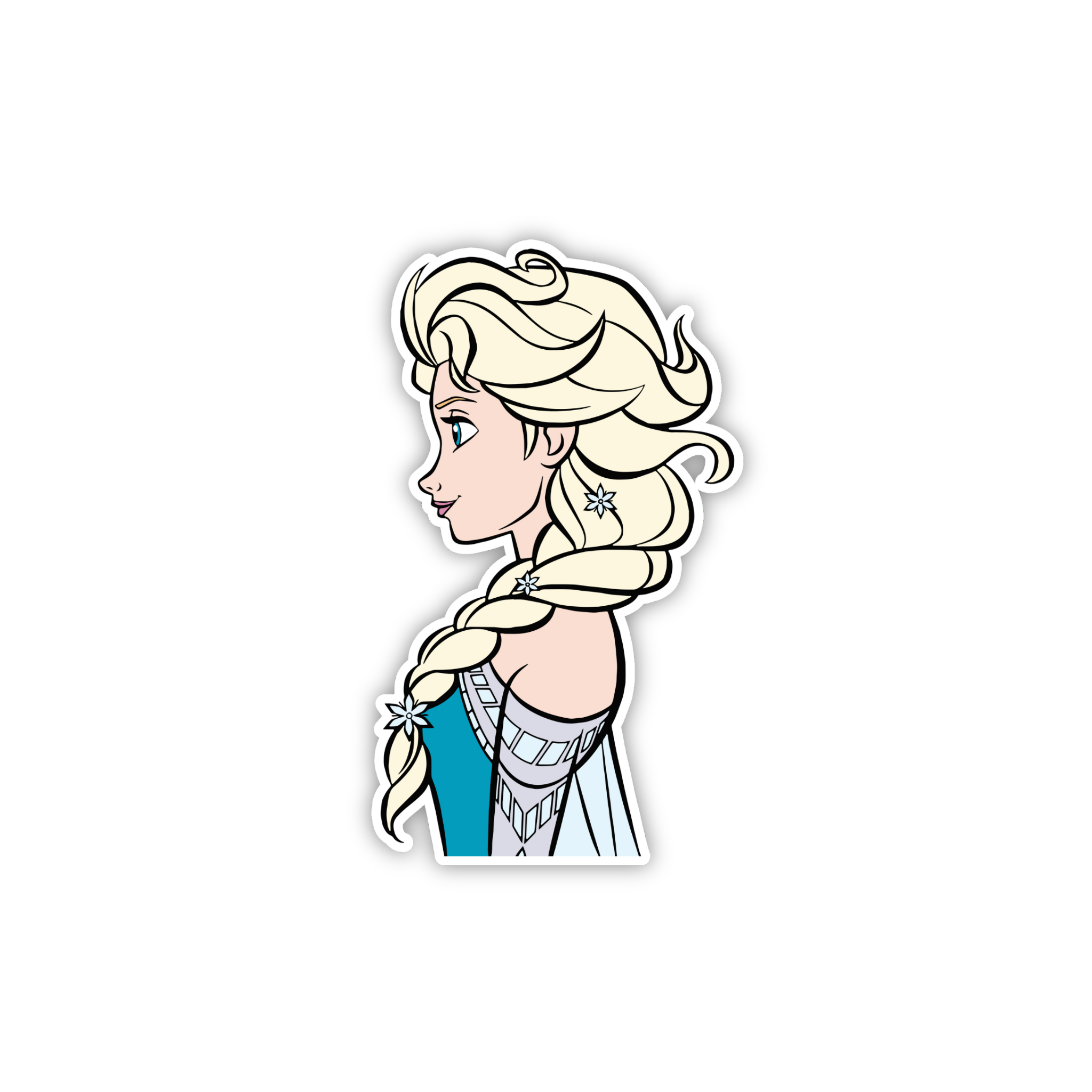 Elsa Side Portrait Sticker