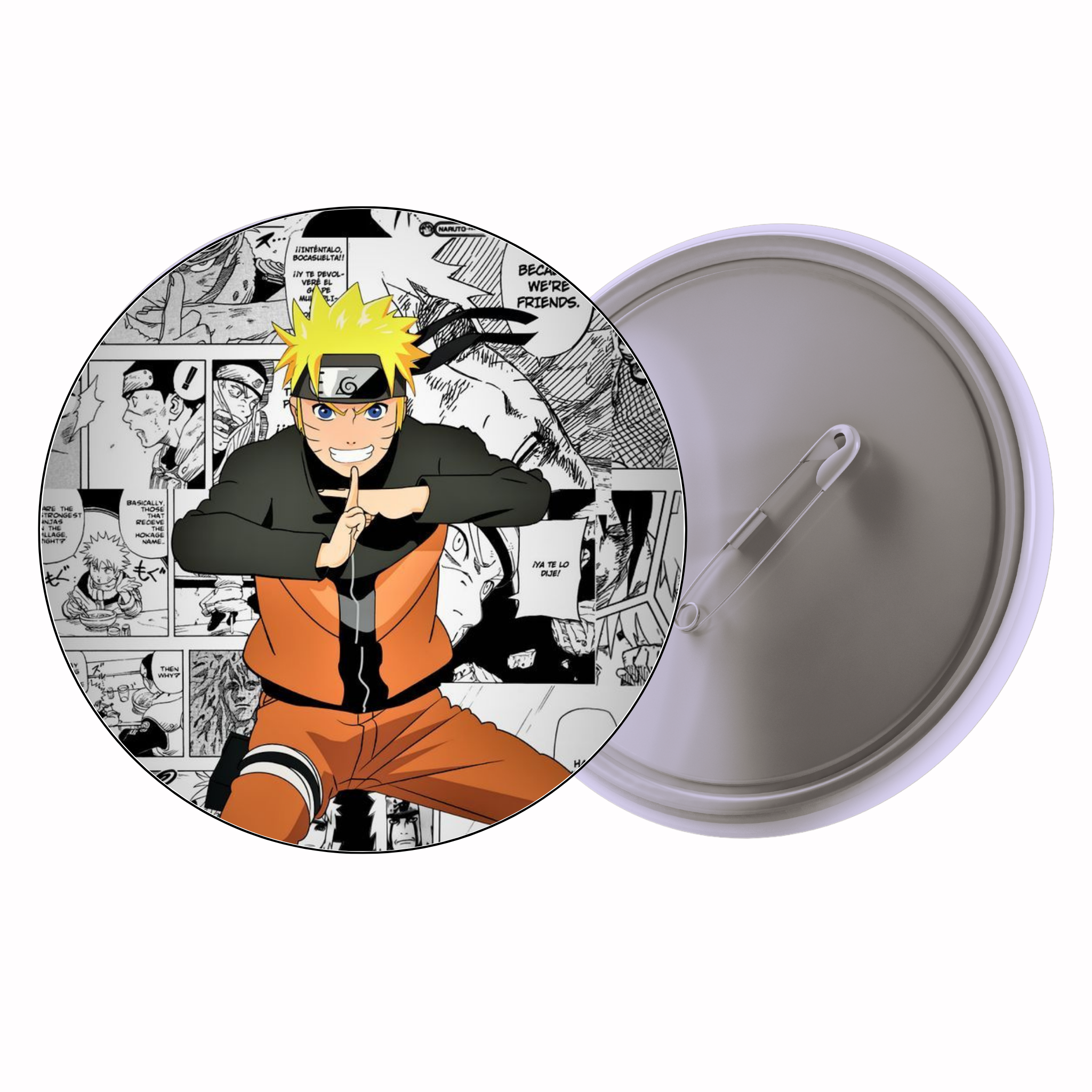 Naruto Naruto Uzumaki Manga Collage Anime Pin Badge