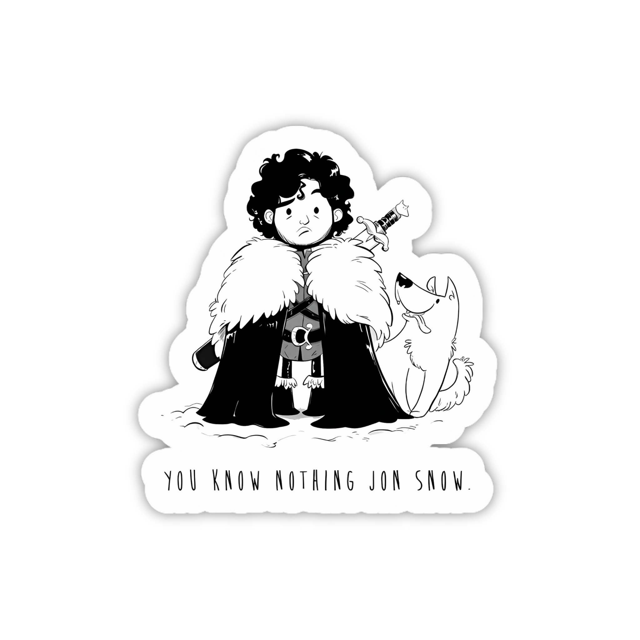 Winter Is Coming Typography Sticker