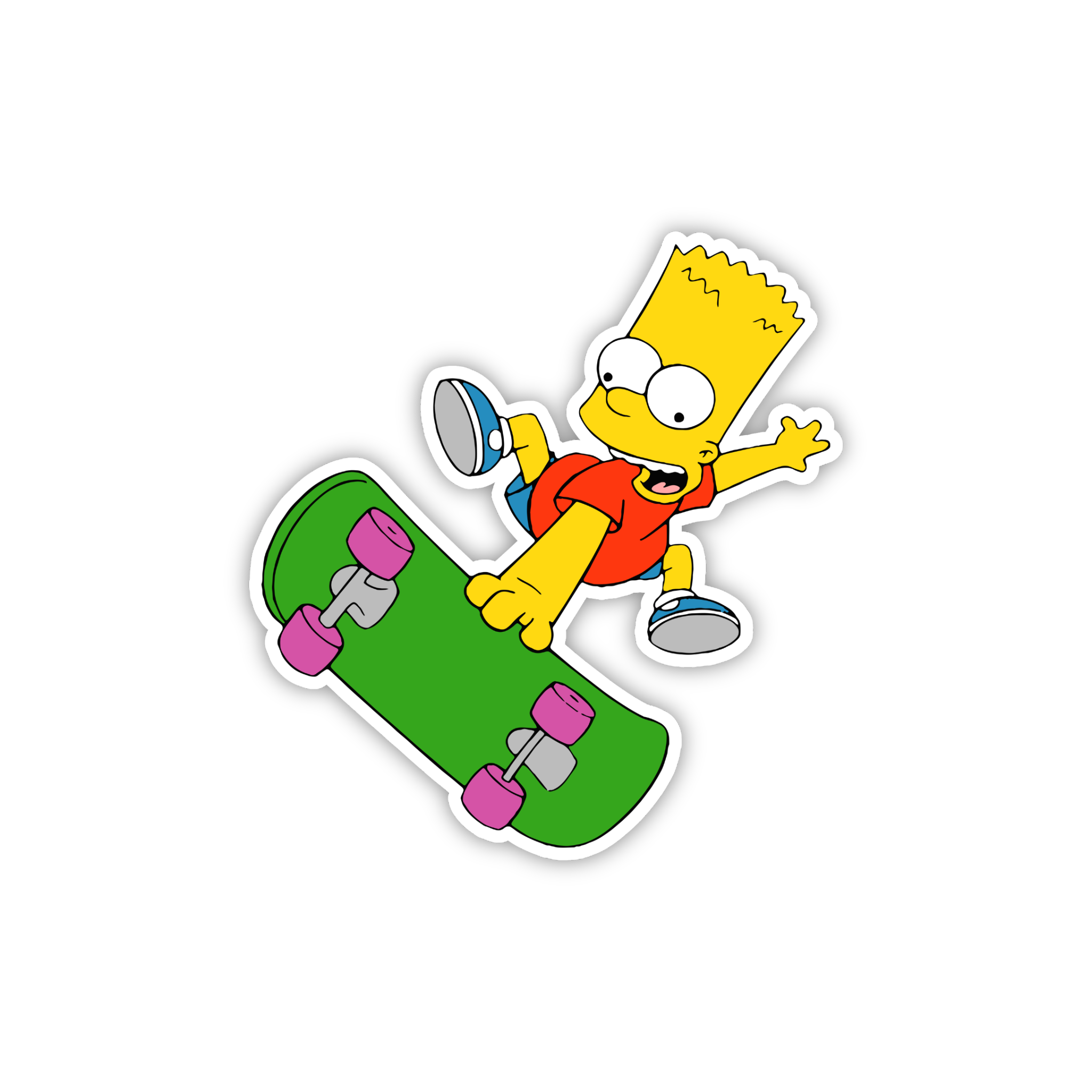Animated Yellow Family Pose 50 Cartoon Sticker