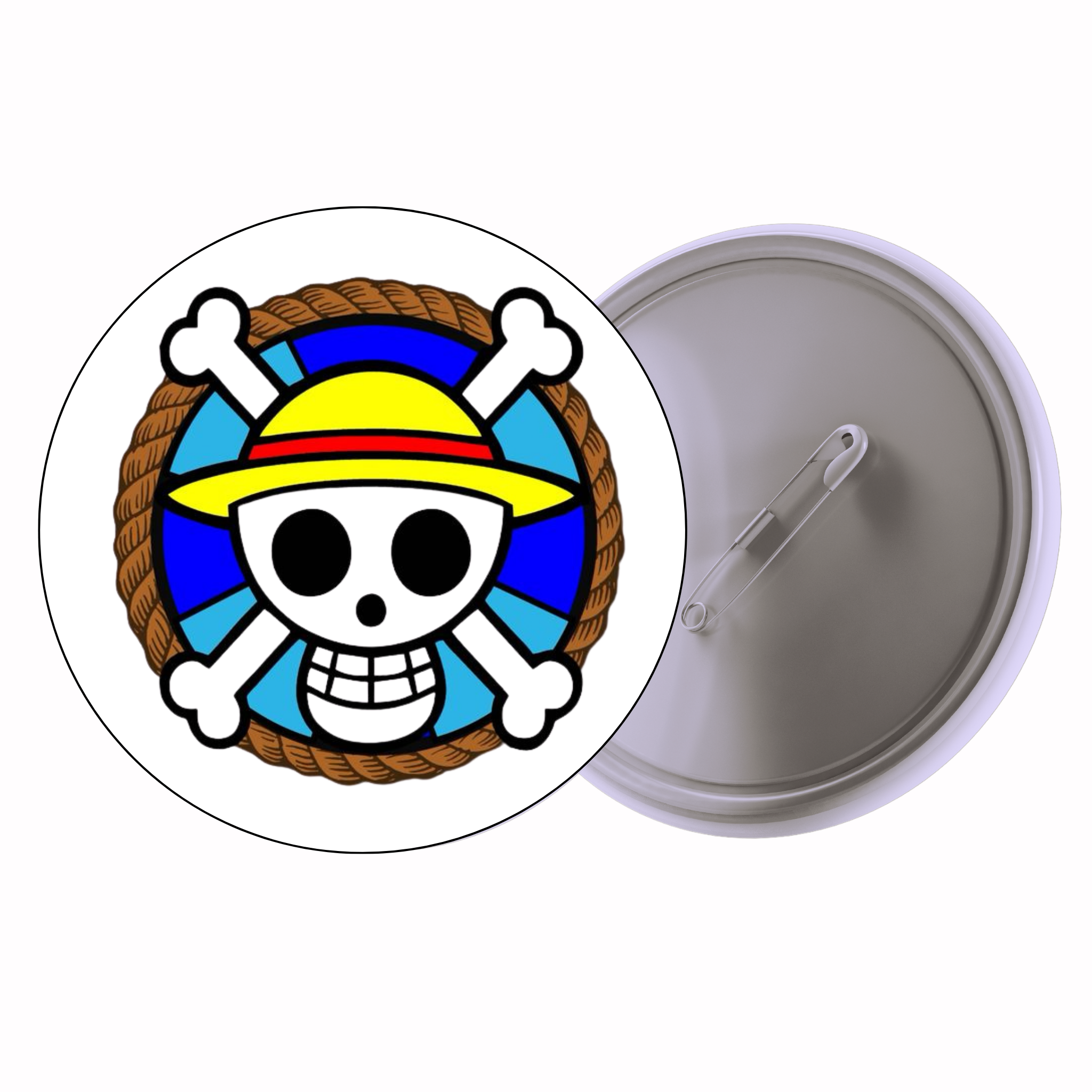 One Piece Straw Hat Pirates Jolly Roger Anime Pin Badge