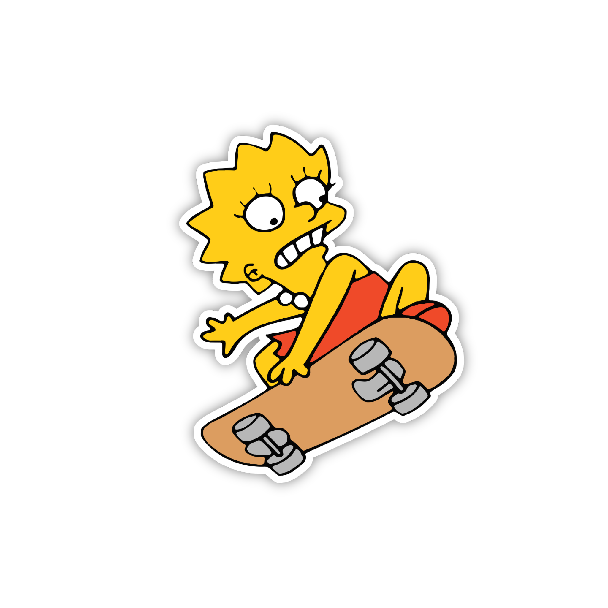 Animated Yellow Family Pose 51 Cartoon Sticker