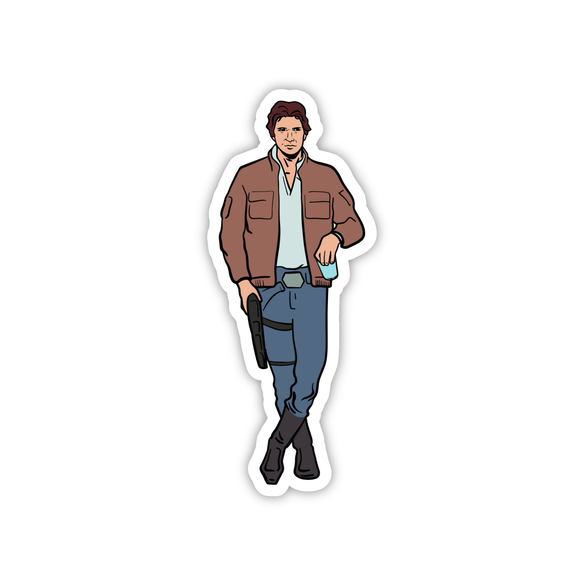 Han Solo Casual Pose Sticker