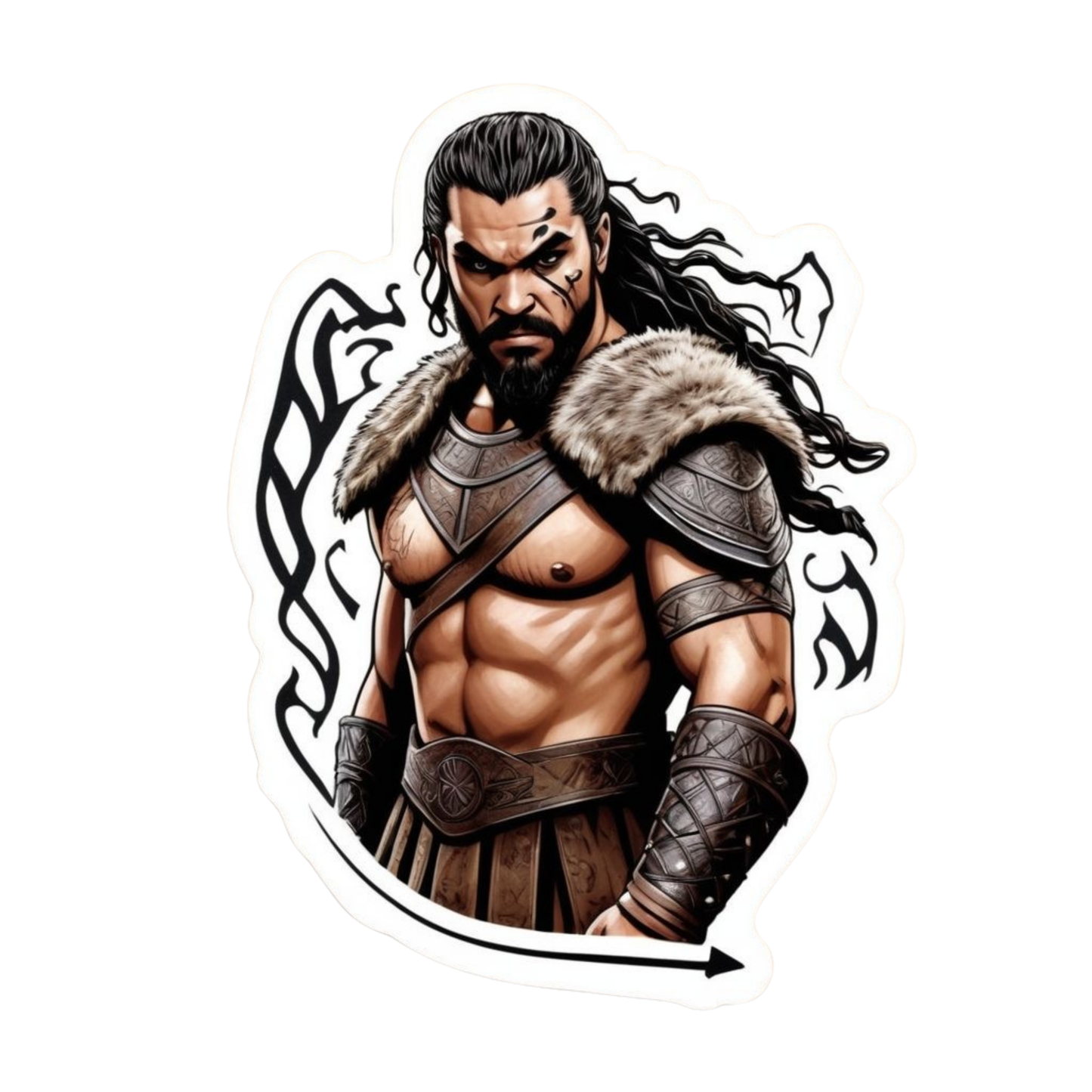 Game of Thrones Stickers - Khal Drogo Warrior