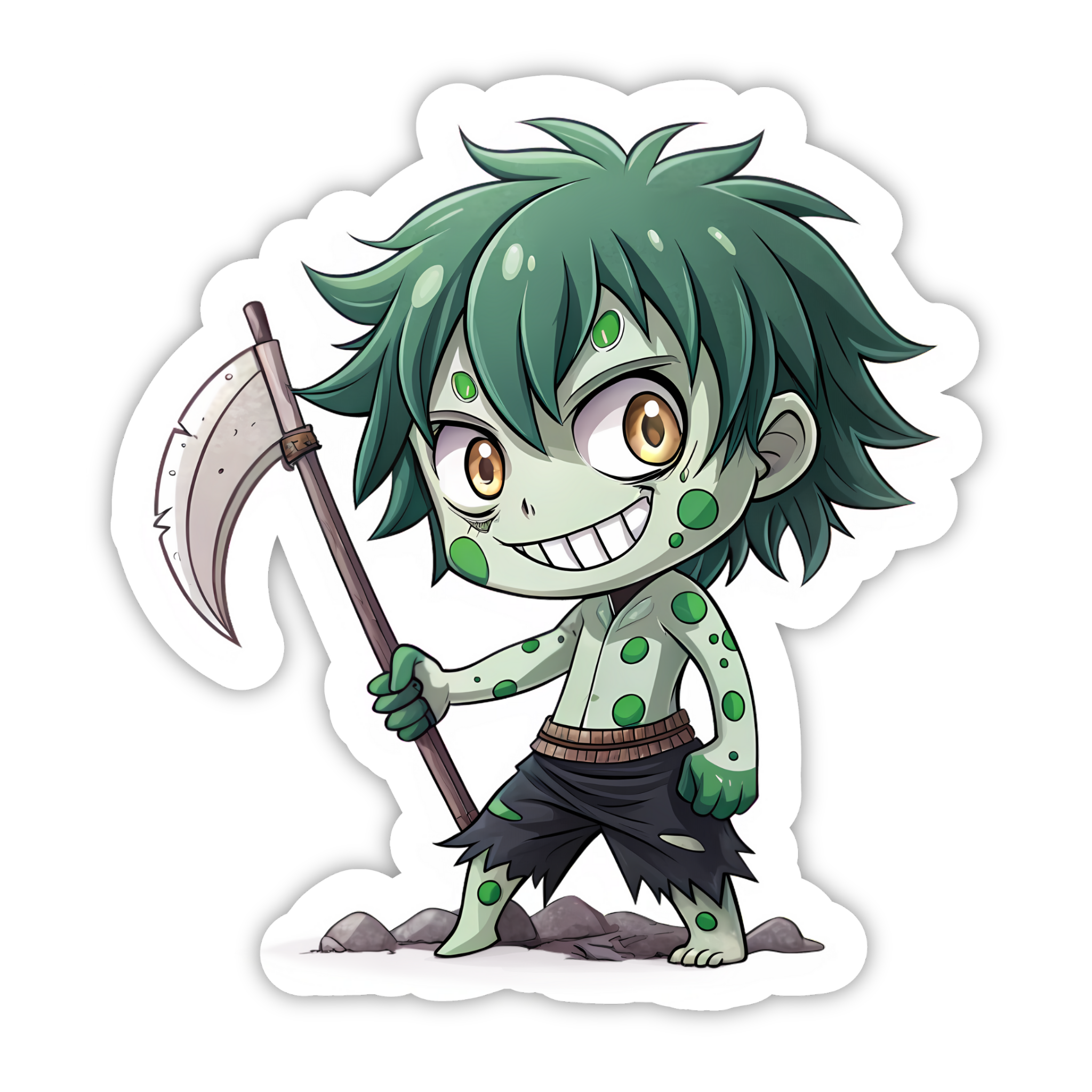 Gyutaro Demon Chibi Sticker