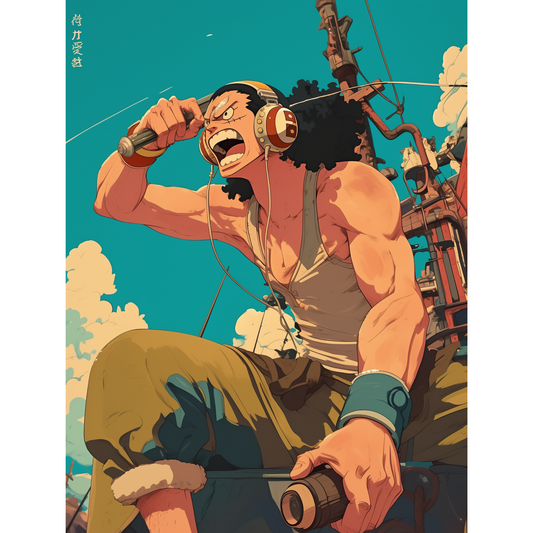 Usopp Poster – One Piece Wall Art | Sniper King Anime Print – Sniper King Stance