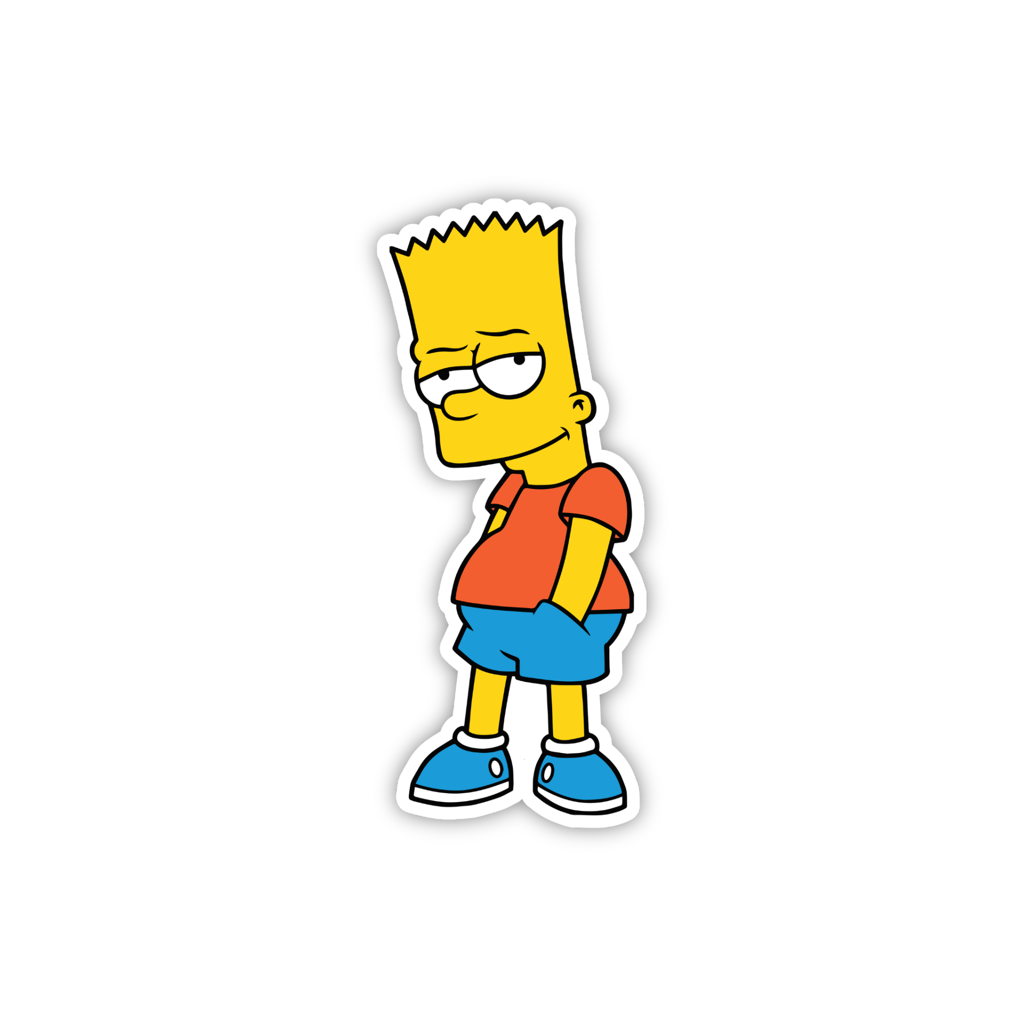 Animated Yellow Family Pose 53 Cartoon Sticker
