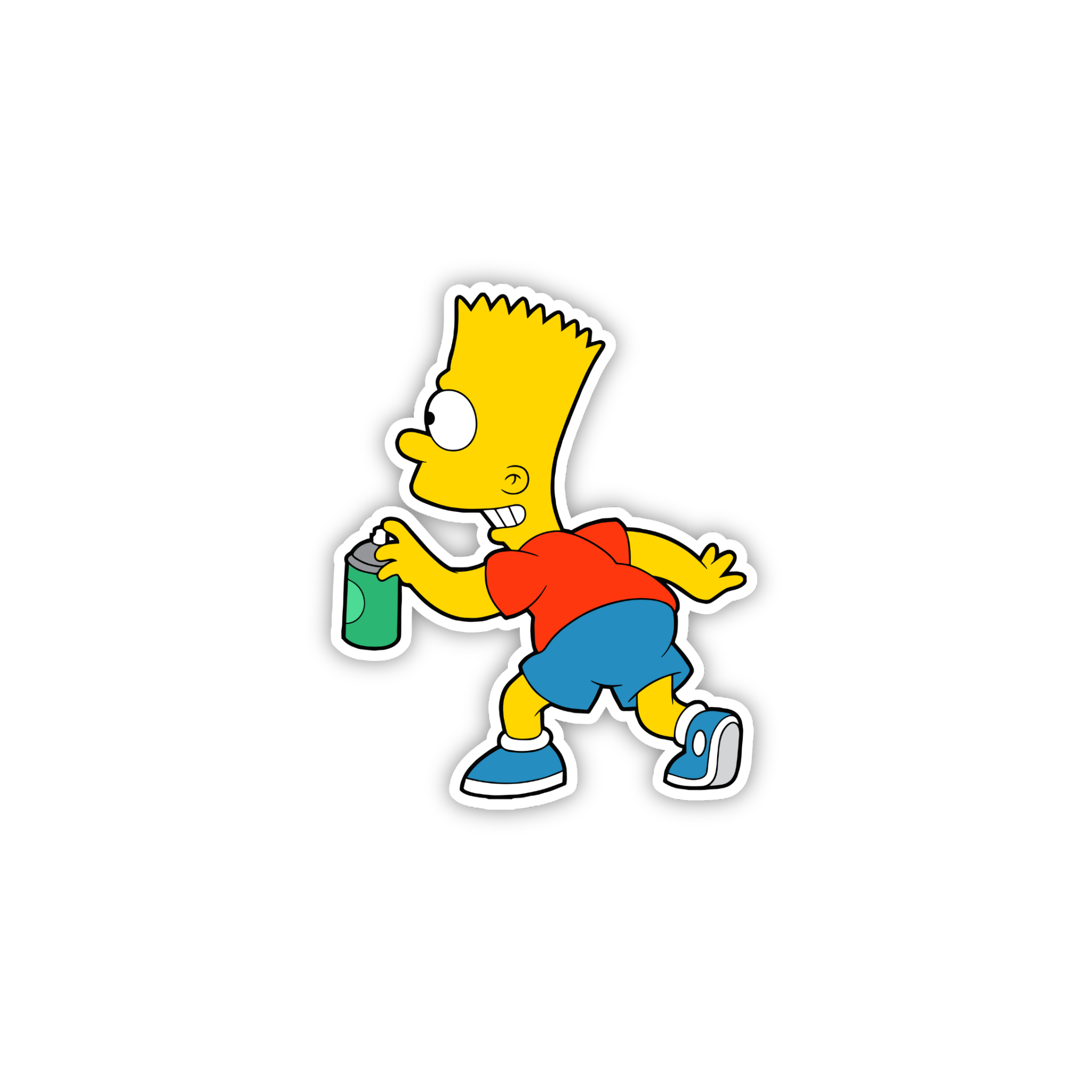 Animated Yellow Family Pose 54 Cartoon Sticker