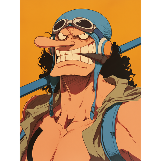 Usopp Poster – One Piece Wall Art | Sniper King Anime Print – Color Burst Usopp    Relaxed Usopp