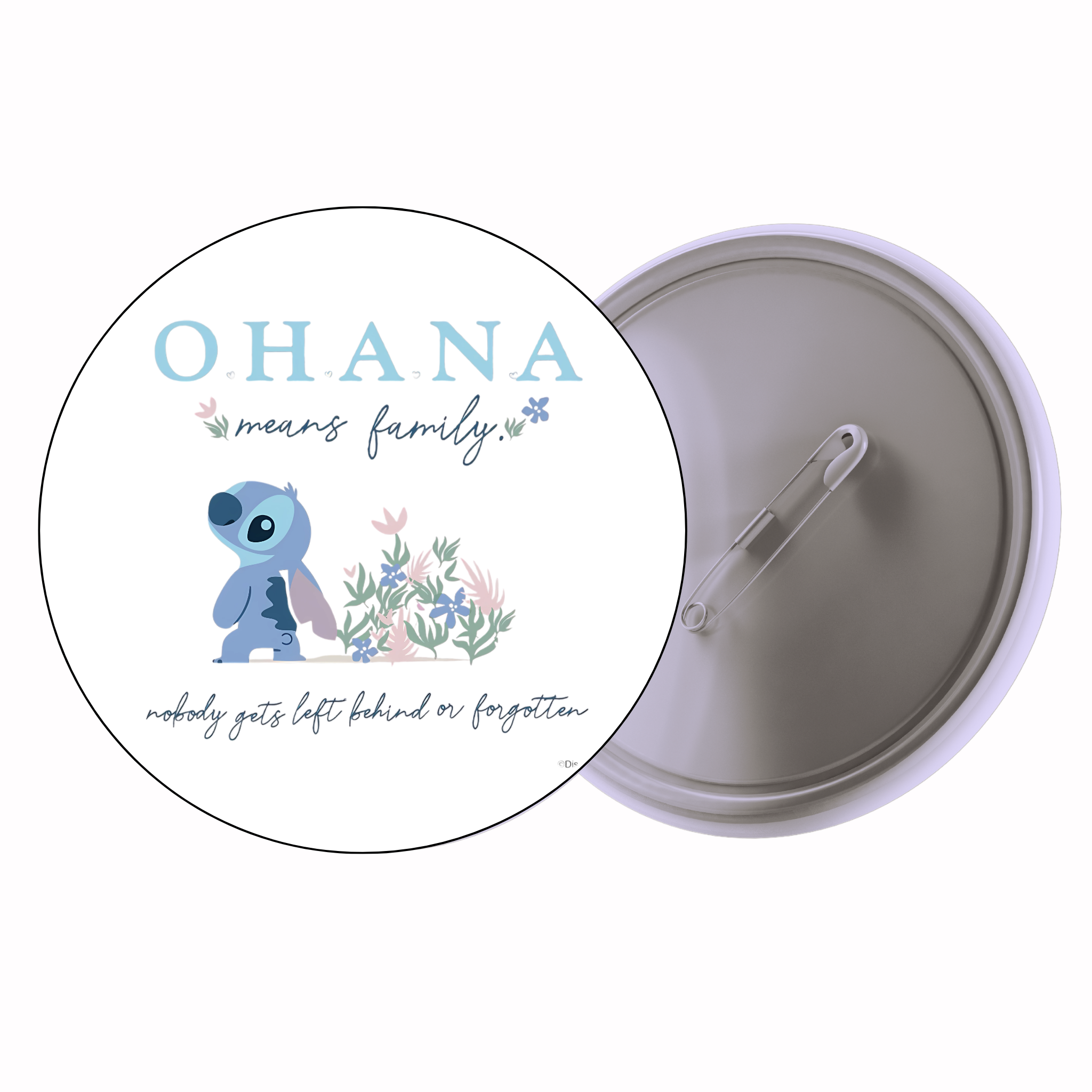 Ohana Means Family | Colorful Quote Badge