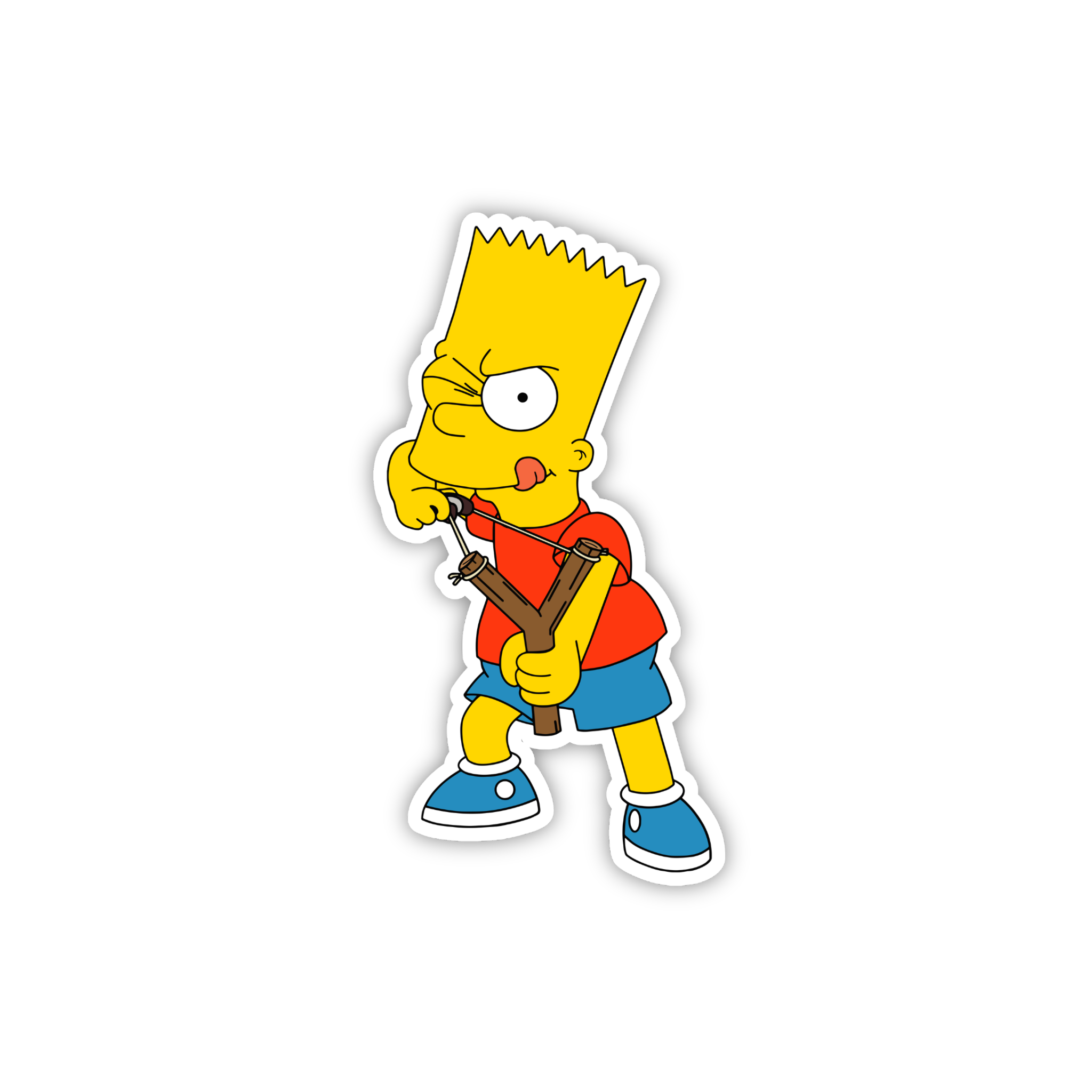 Animated Yellow Family Pose 55 Cartoon Sticker