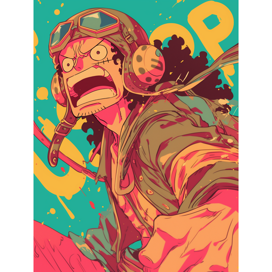 Usopp Poster – One Piece Wall Art | Sniper King Anime Print – Brave Warrior Usopp