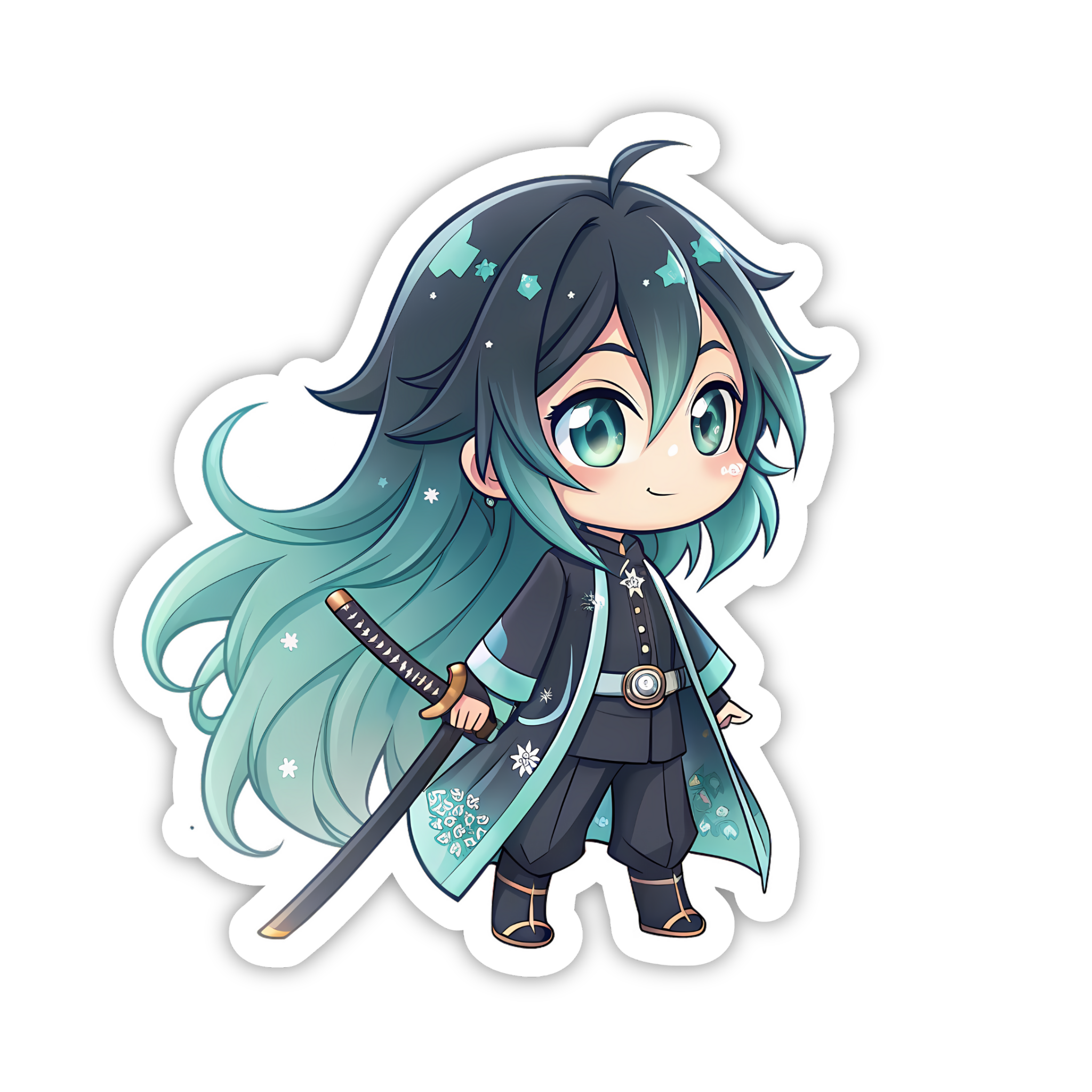Giyu Tomioka Calm Pose Sticker