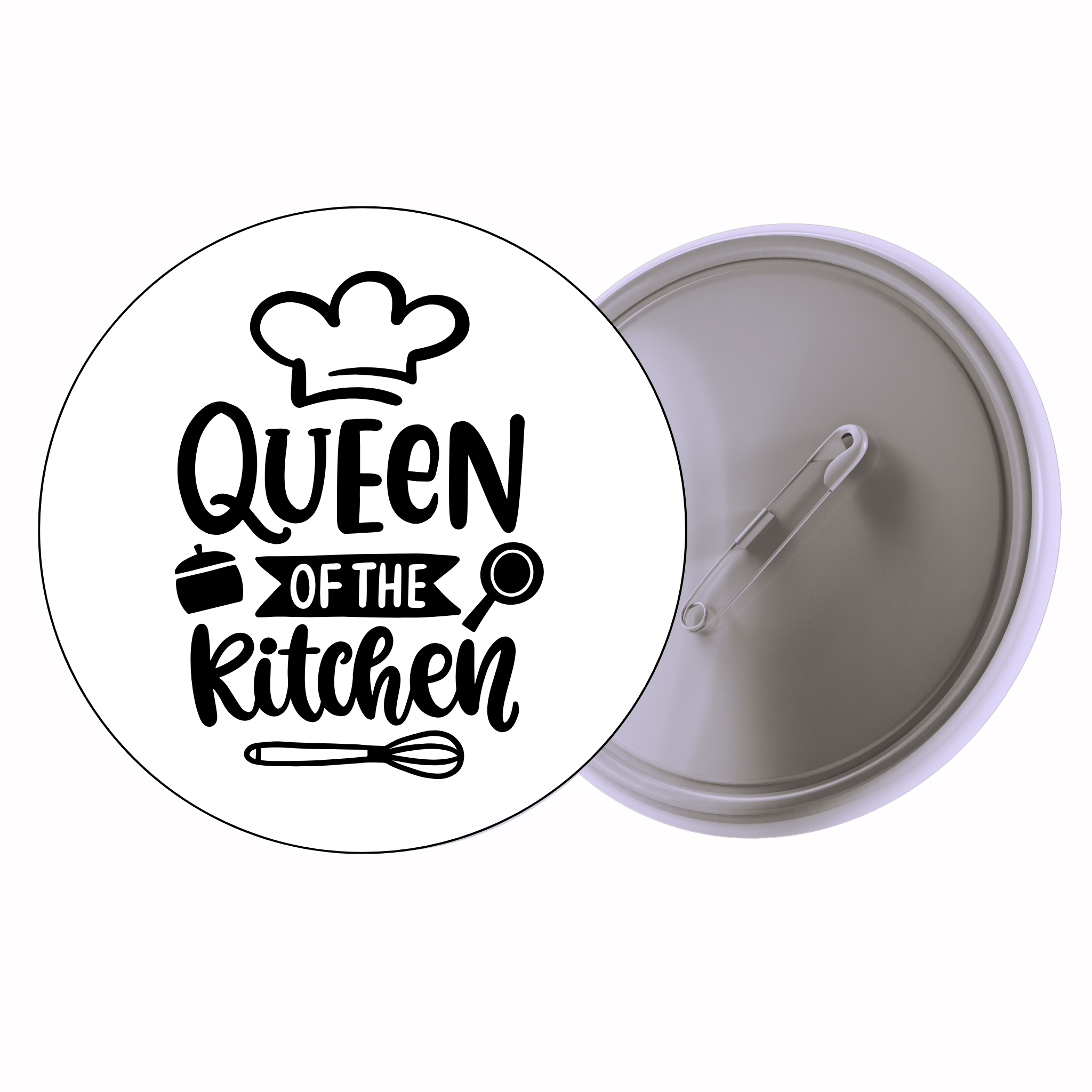 Classic Motivational Quote Pin Badge Design 056 | Minimal Typography Button Badge (2 Sizes)