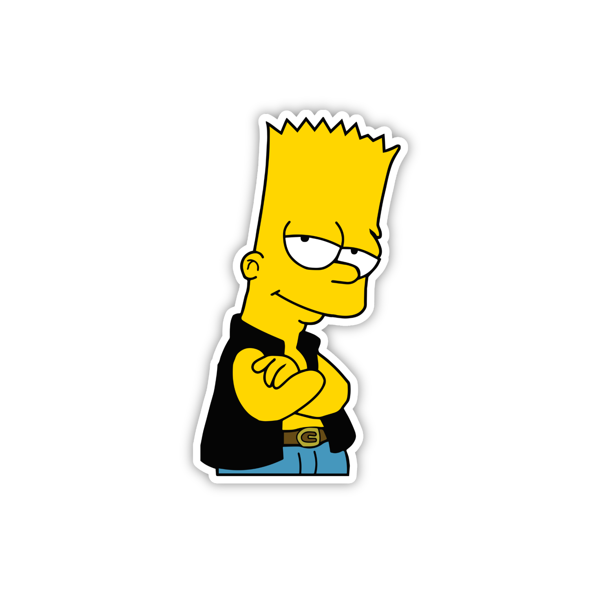 Animated Yellow Family Pose 59 Cartoon Sticker