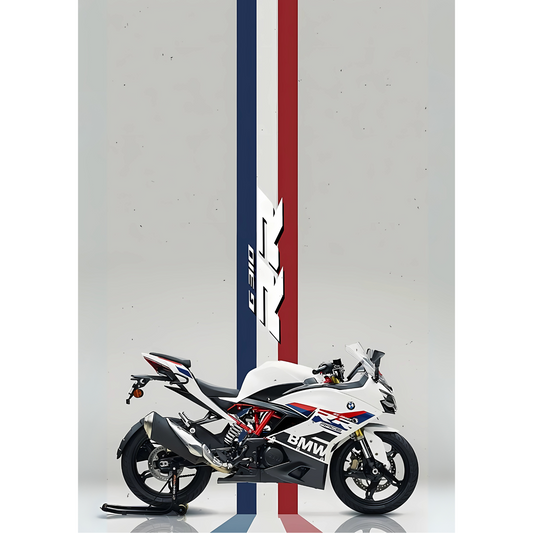 Formula 1 Car & Bike Racing Sticker – Speed Sports Vinyl Decal – Ducati Panigale Racing Bike Poster (Track Edition)