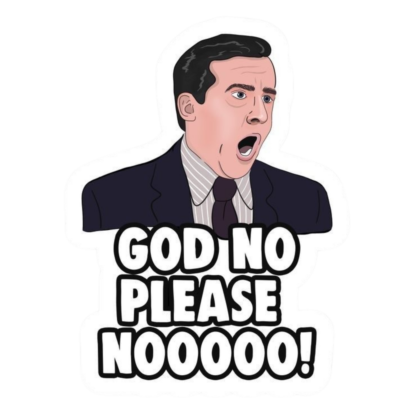 The Office Stickers - "God No! Please Noooo