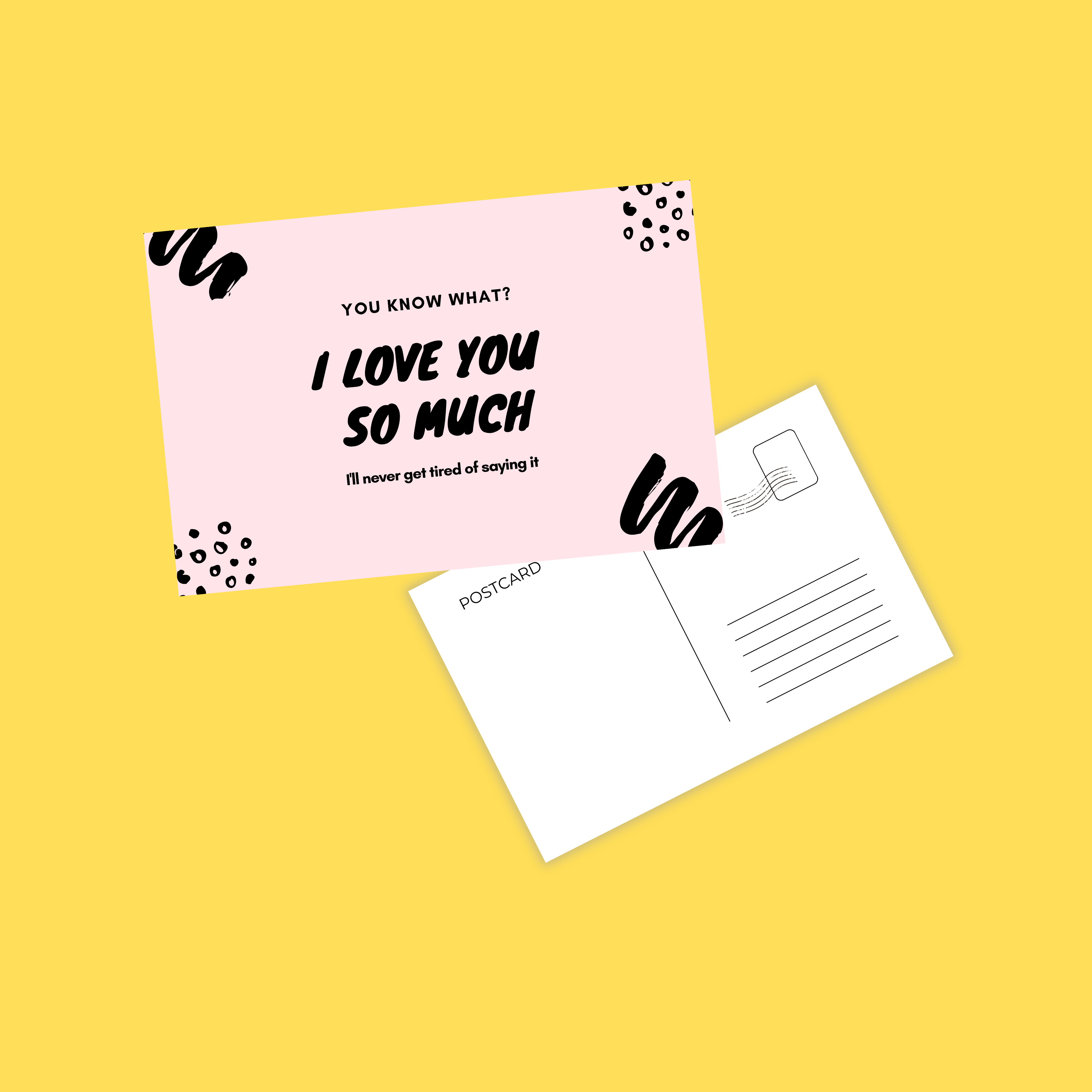 Set of 5 Love Postcards