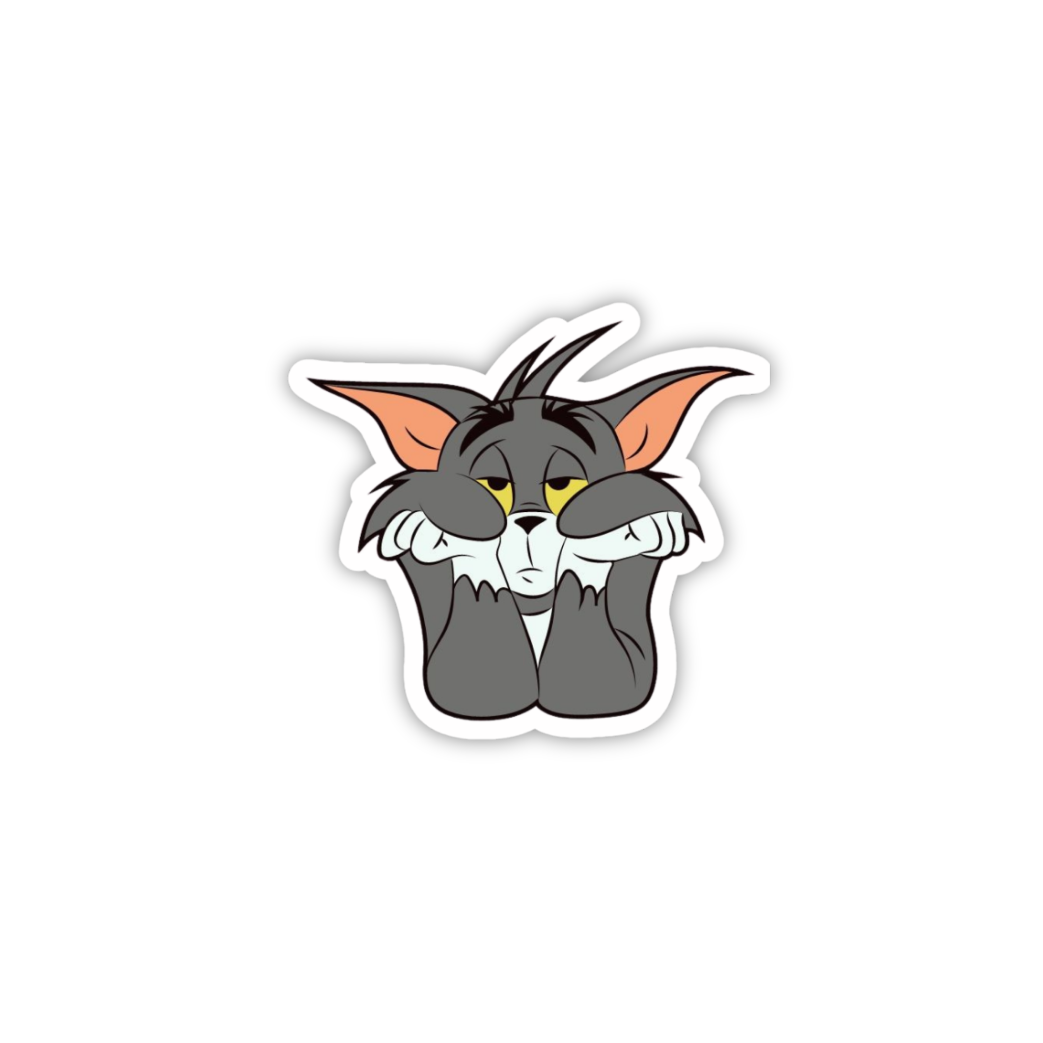 Tom Angry Face Sticker