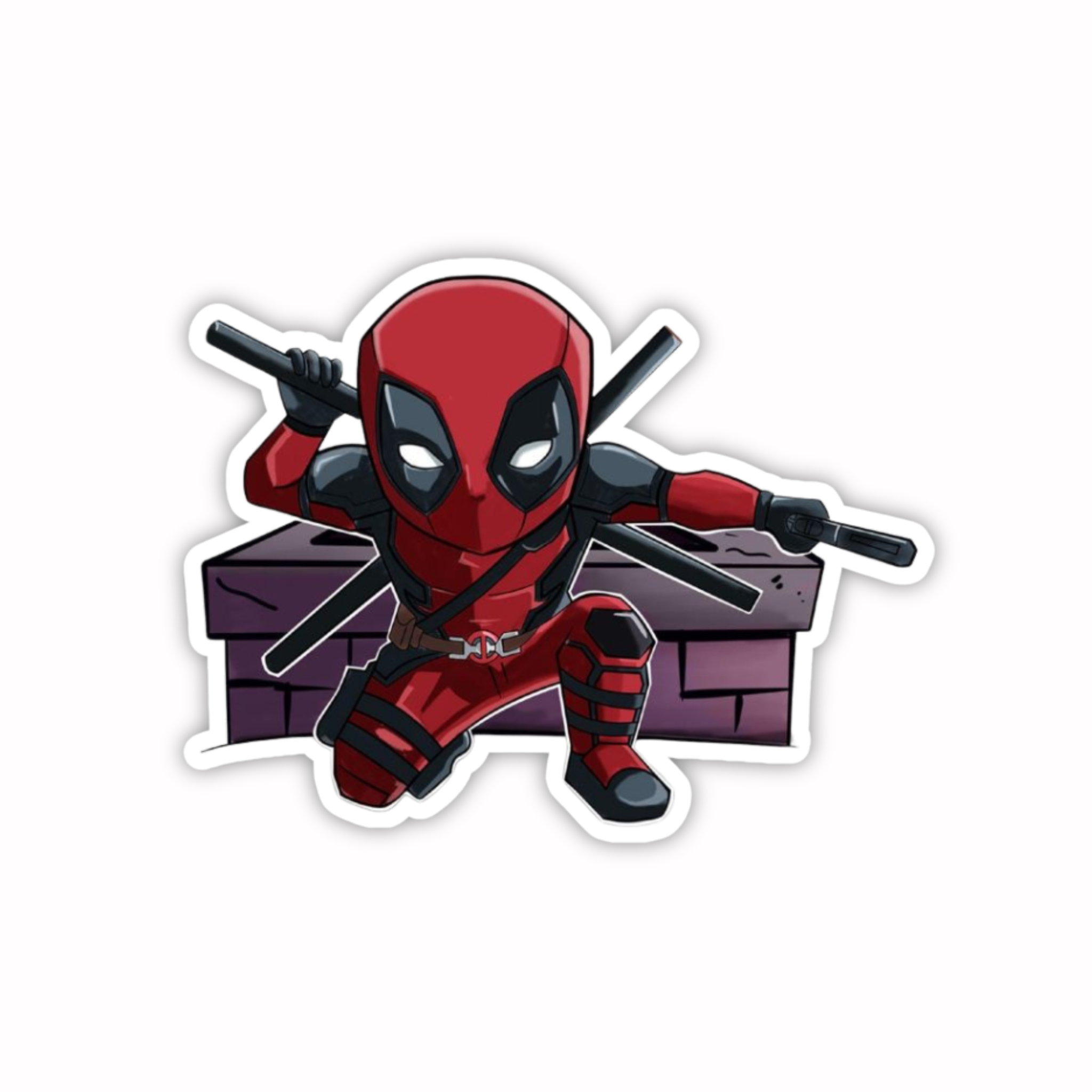 Deadpool Action Pose Sticker