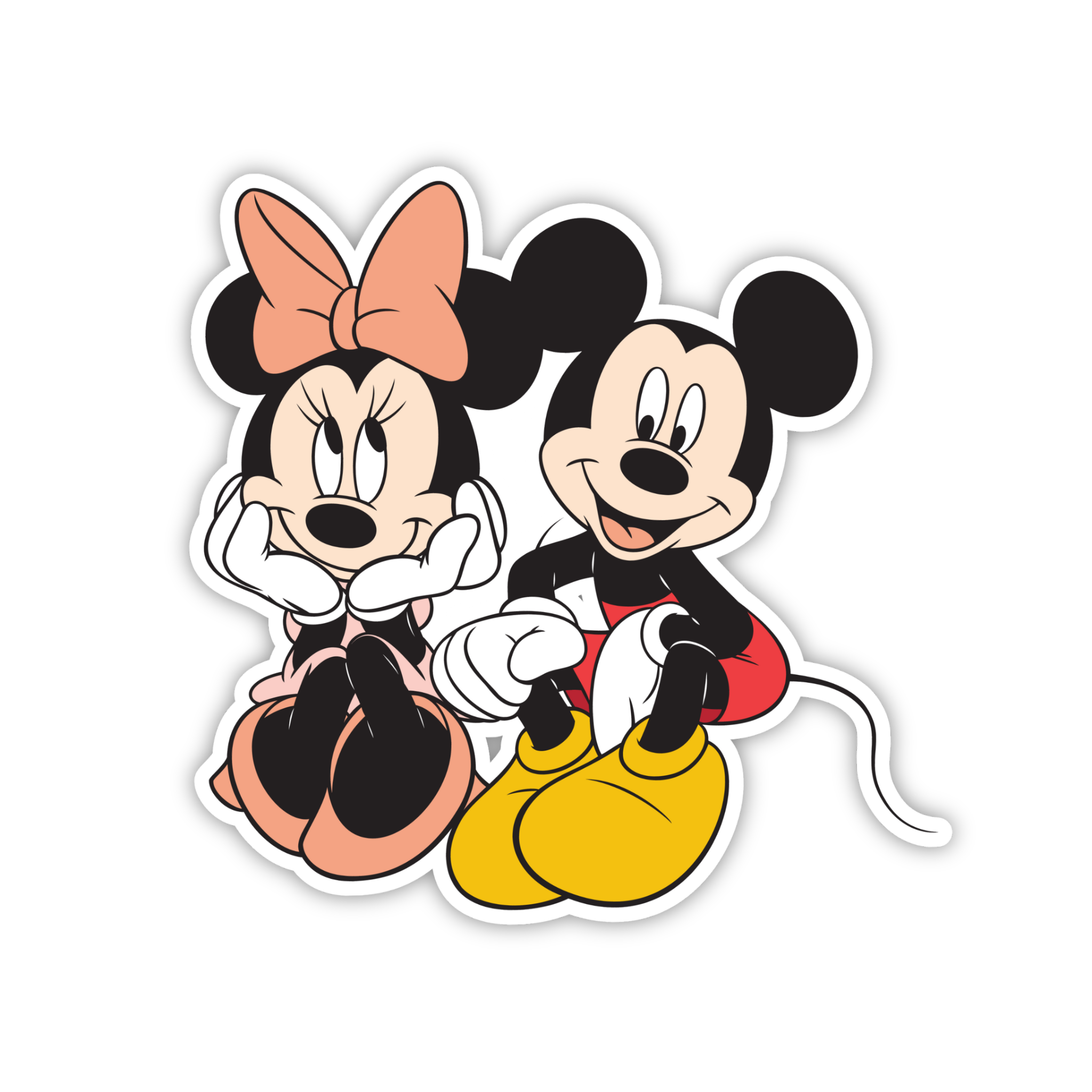 Mickey Minnie Duo Sticker