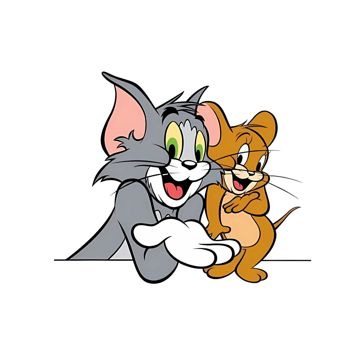 Tom and Jerry Stickers - Laughing Duo