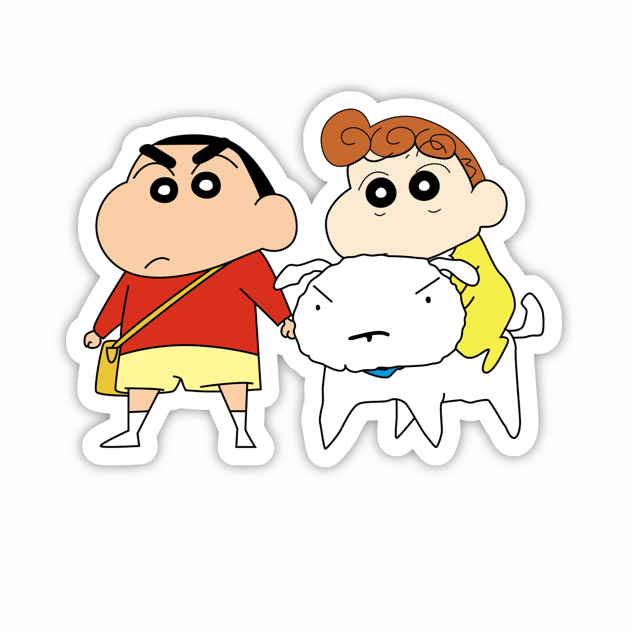 Shinchan Family Hug Sticker