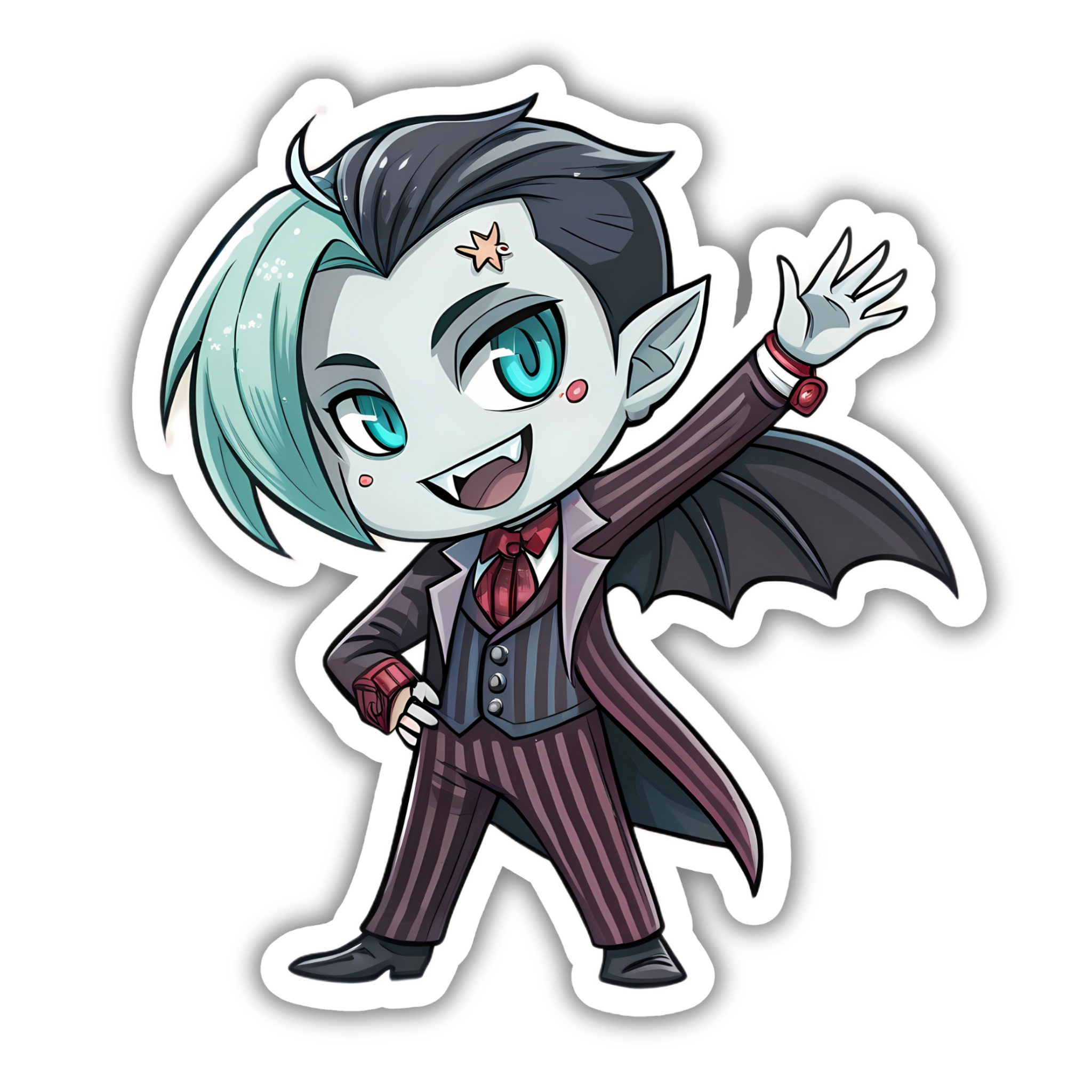 Tiny Demon Bat Chibi Sticker