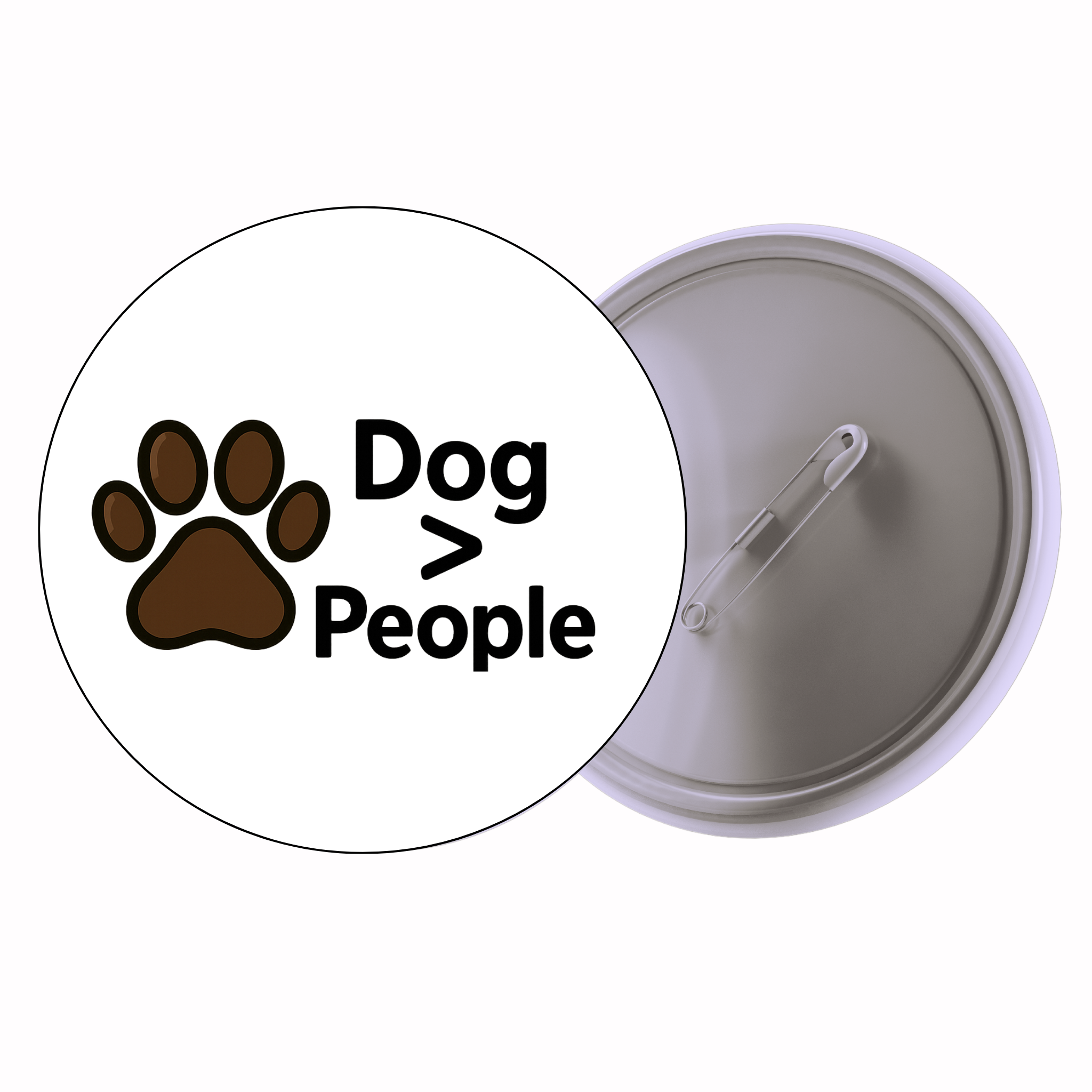 Dog > People | Colorful Quote Badge