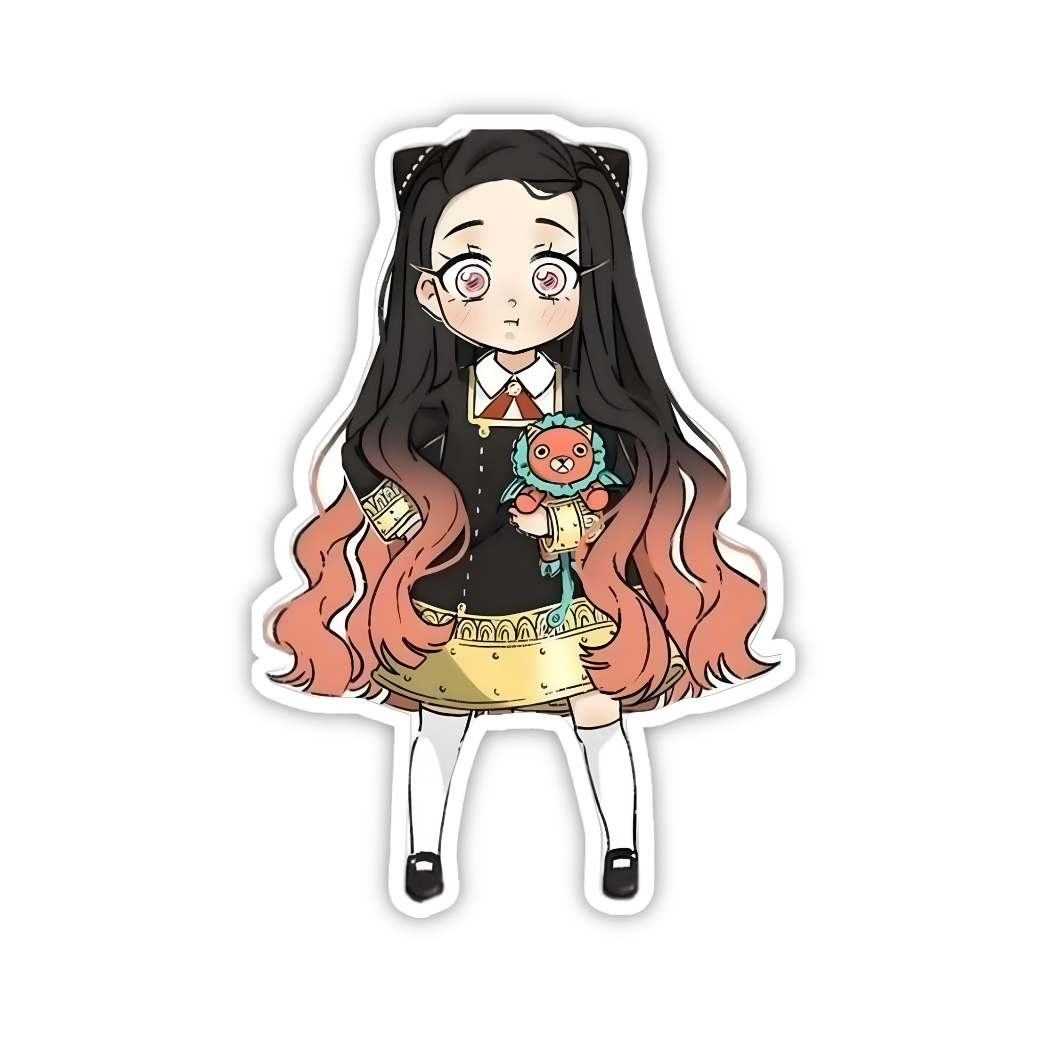 Nezuko Kamado Elegant Pose Sticker
