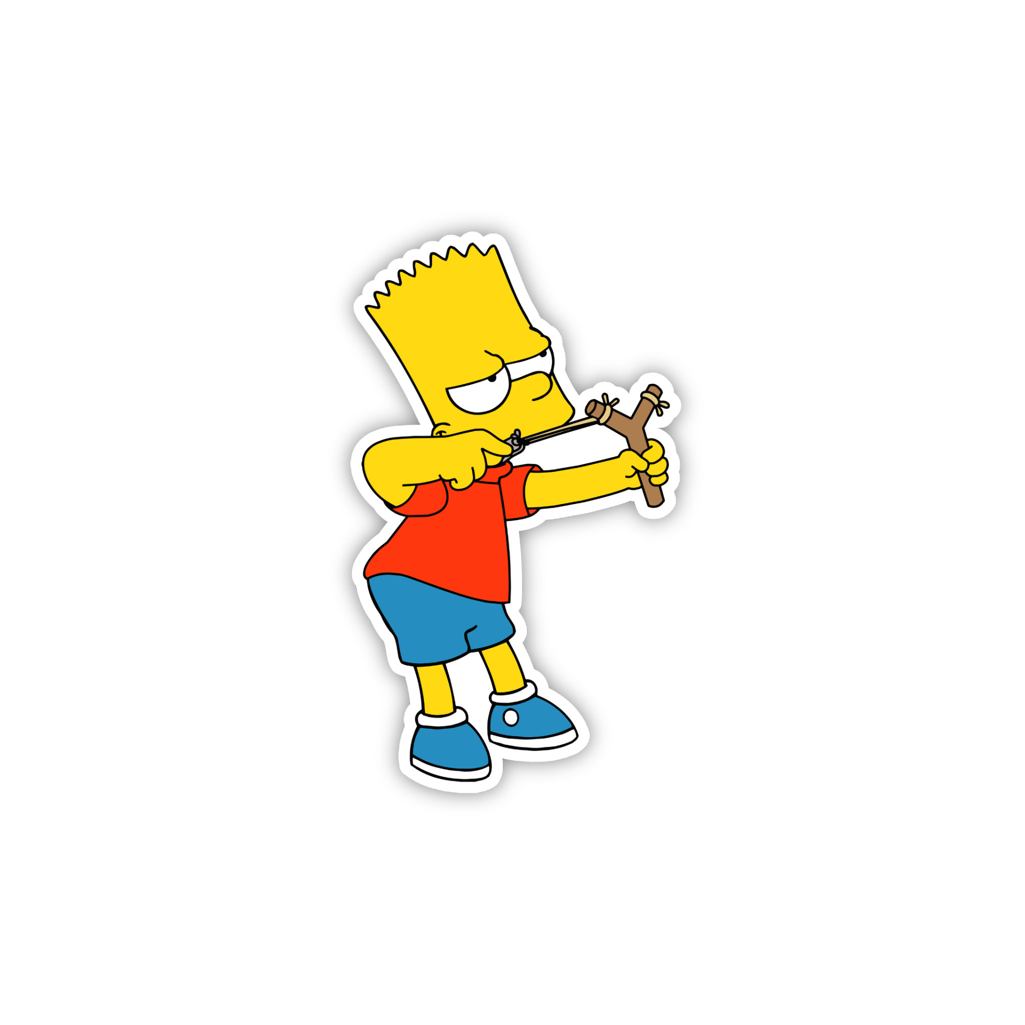 Animated Yellow Family Pose 61 Cartoon Sticker