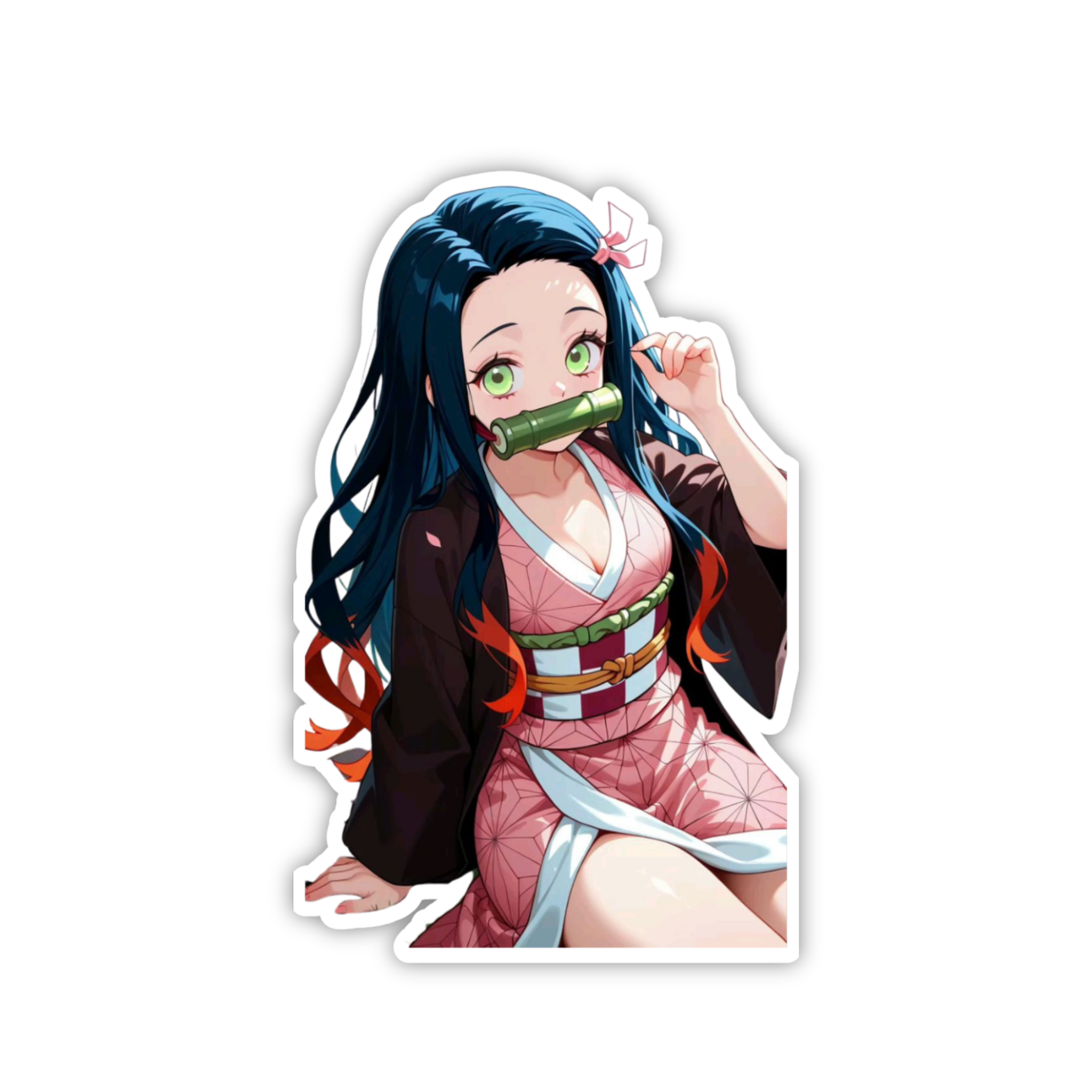 Nezuko Kamado Sitting Sticker