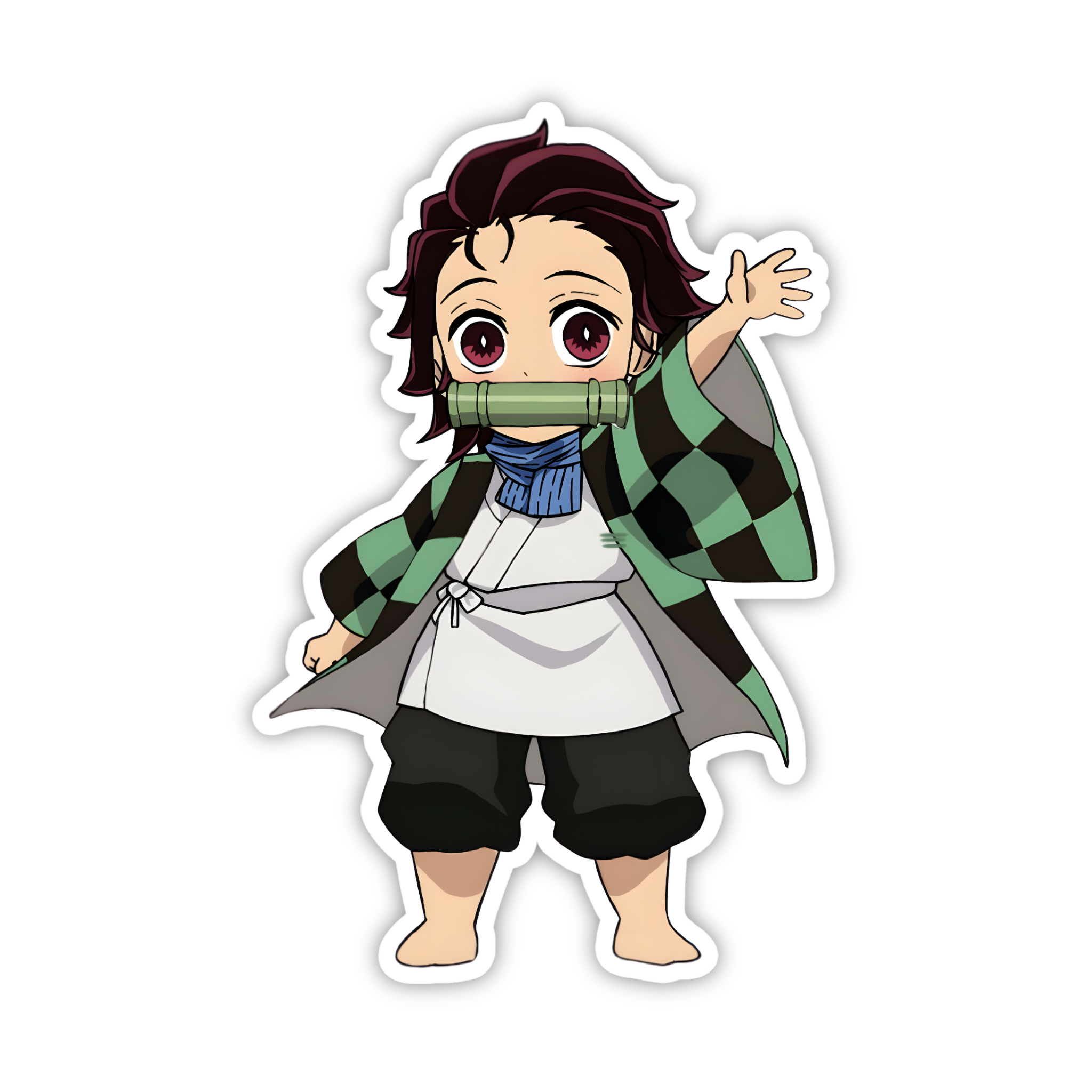 Nezuko Kamado Happy Pose Sticker